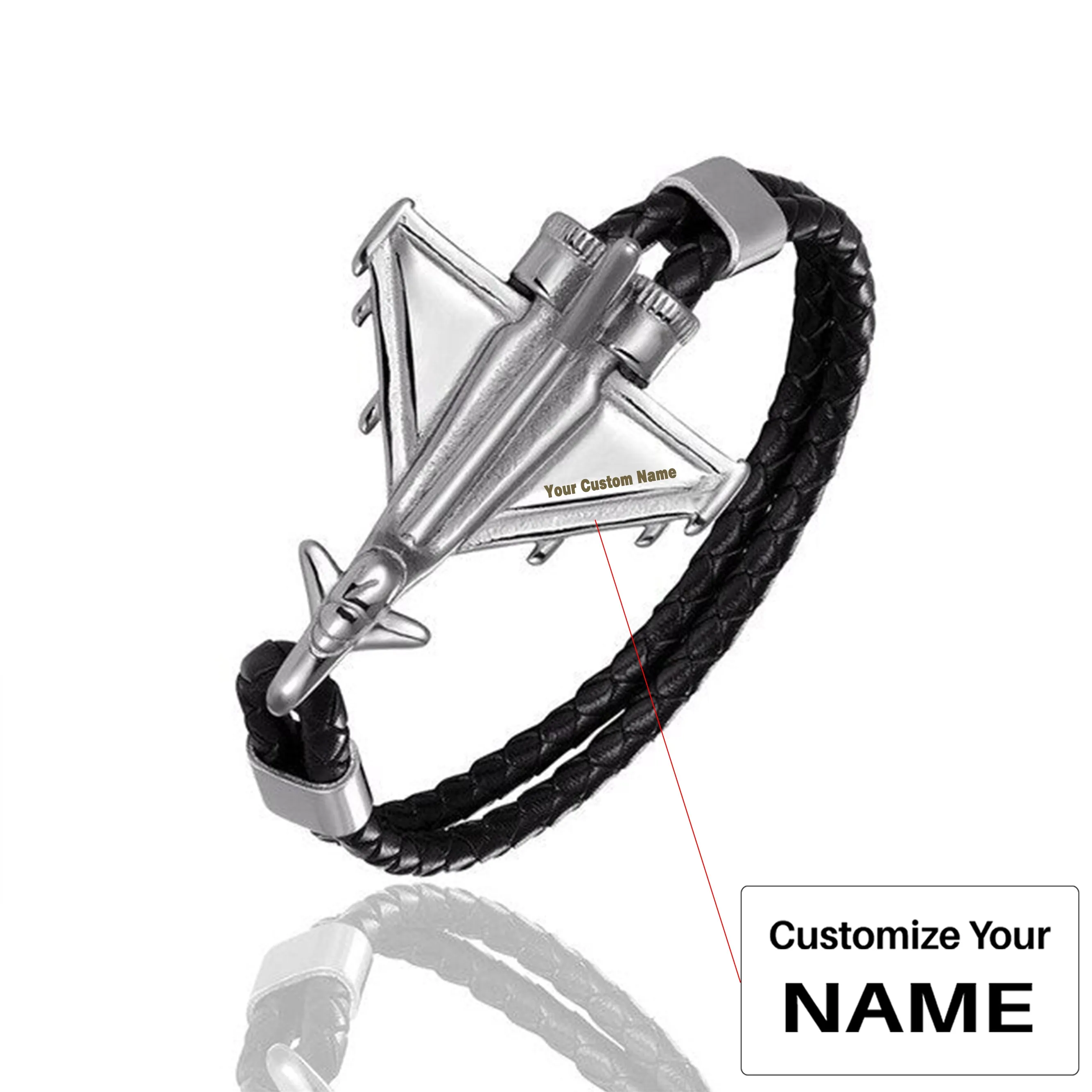 (Edition 2) Military Aircraft Designed Leather Bracelets