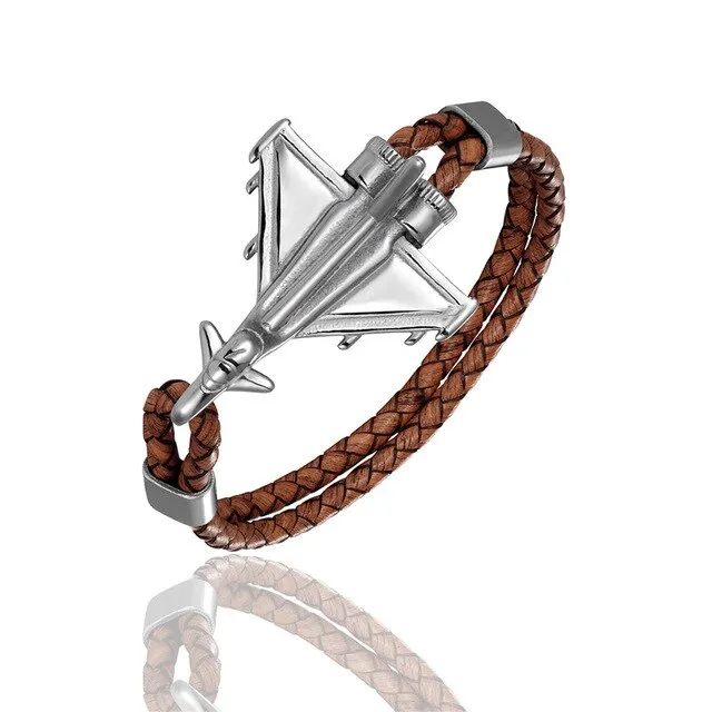 (Edition 2) Military Aircraft Designed Leather Bracelets