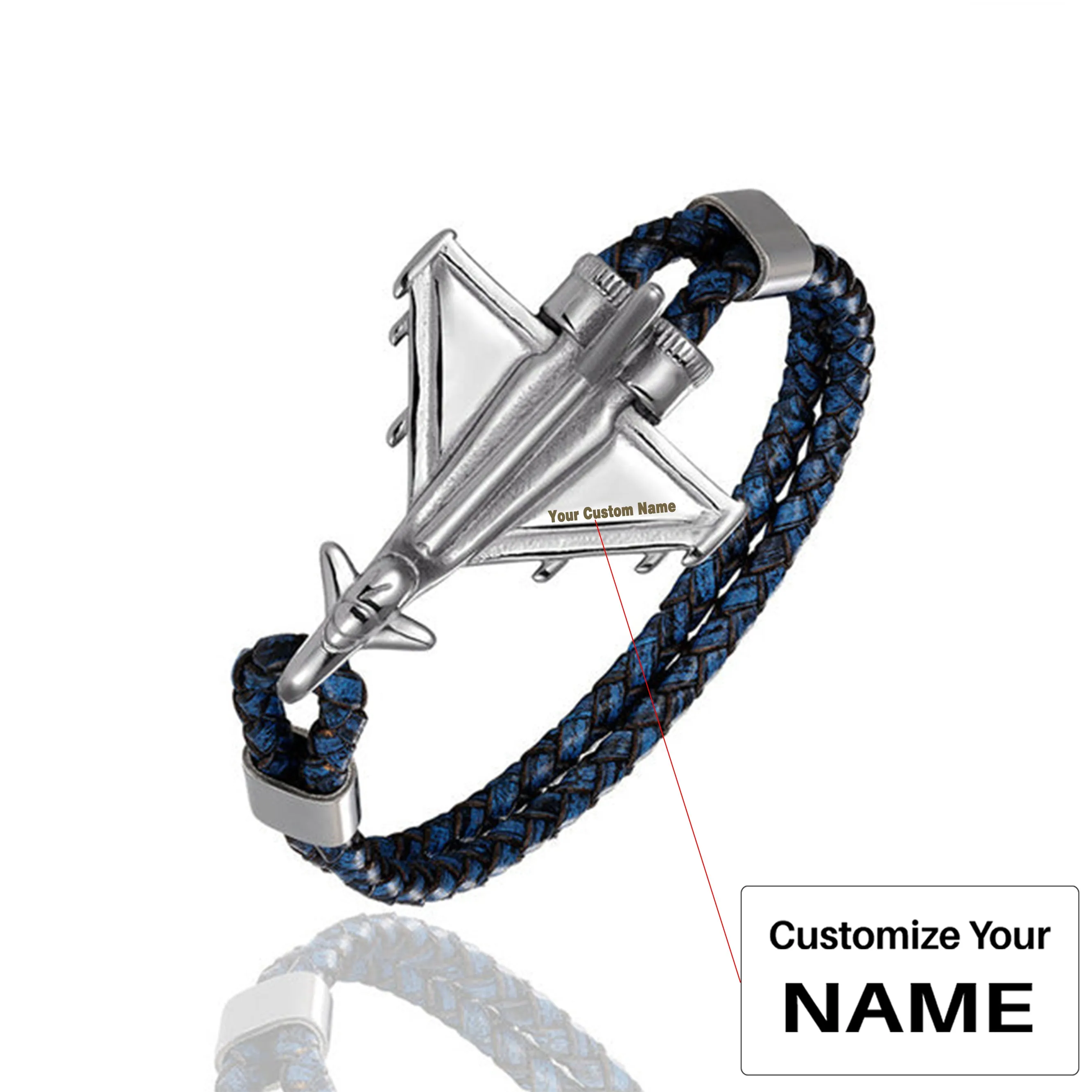 (Edition 2) Military Aircraft Designed Leather Bracelets