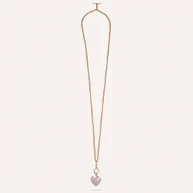 Emily Heart and Star Necklace In Gold & Silver-Tone