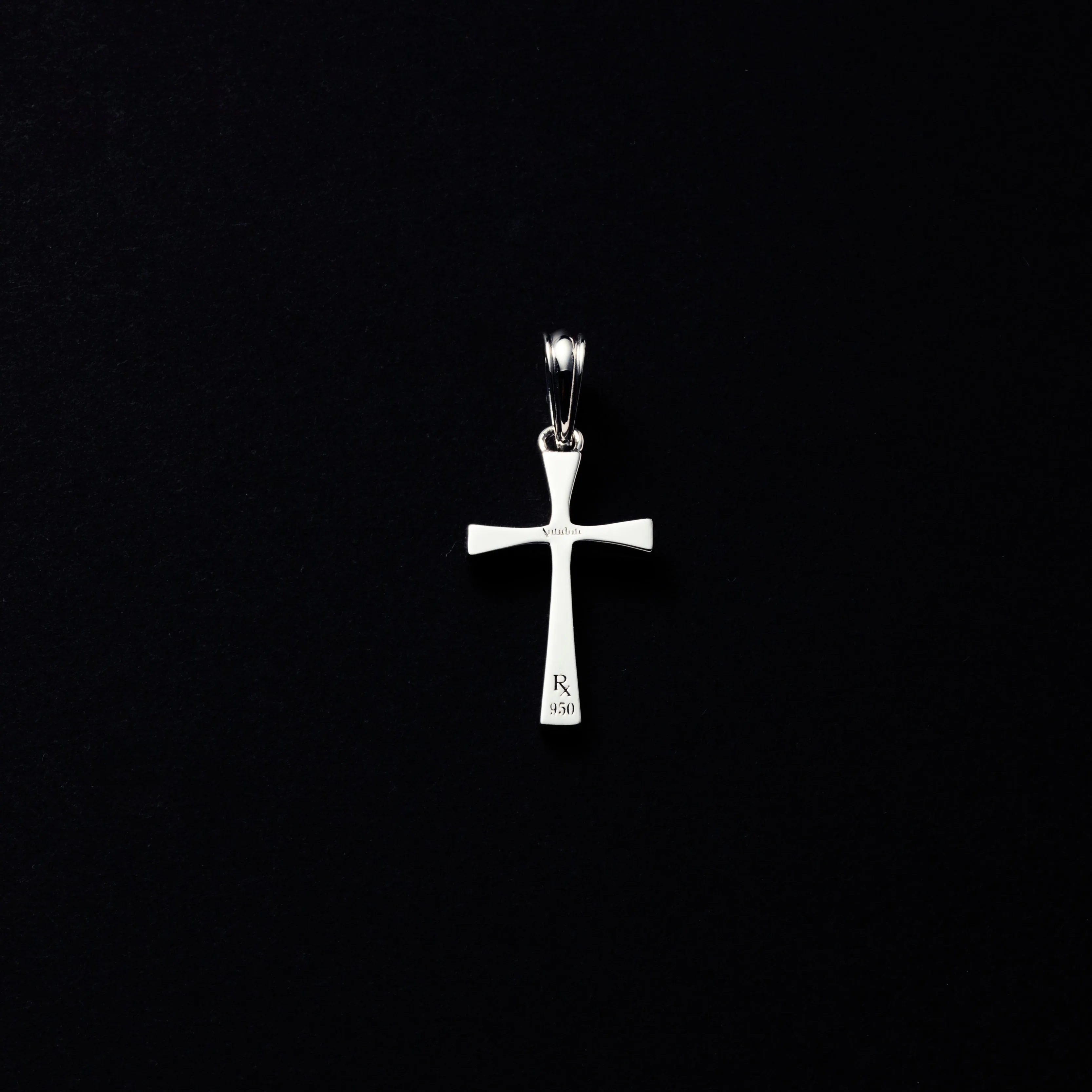 Engraved Tiny Cross Pendant