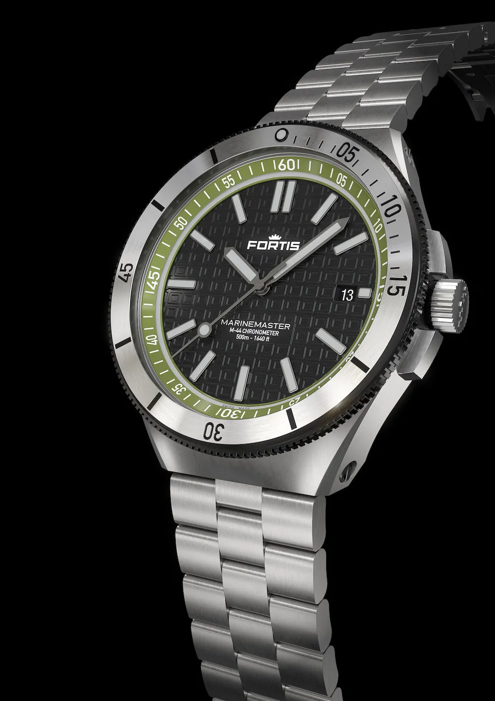 FOR Watch Marinemaster M 44 Woodpecker Green Bracelet