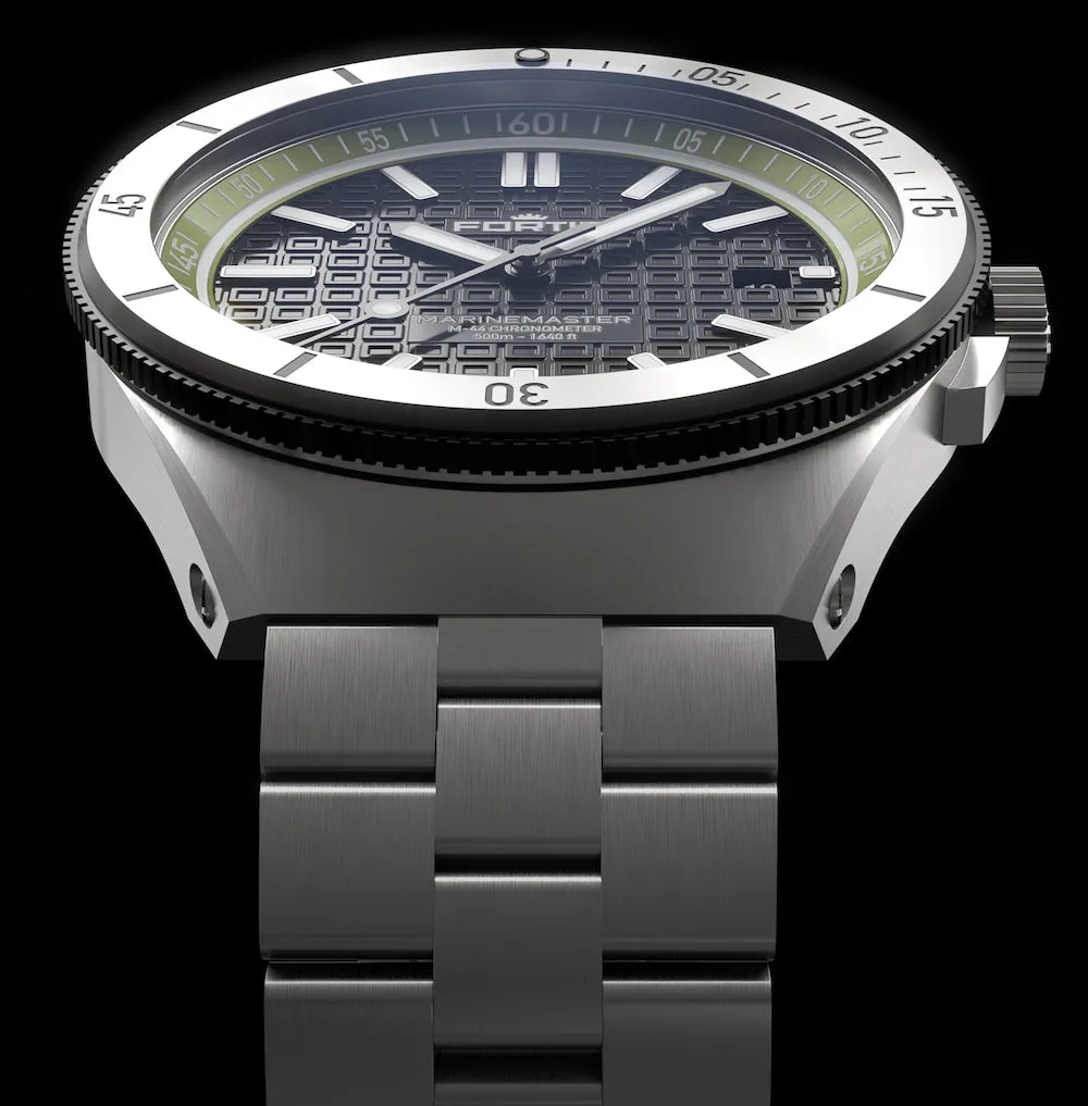 FOR Watch Marinemaster M 44 Woodpecker Green Bracelet