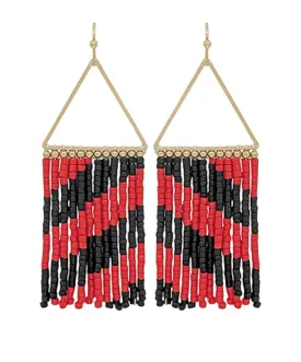 Georgia Seed Bead Tassel Earrings
