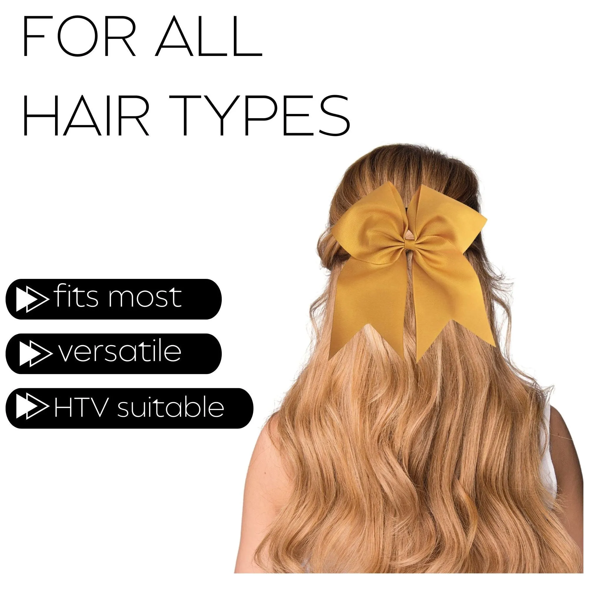 Gold Cheer Bow