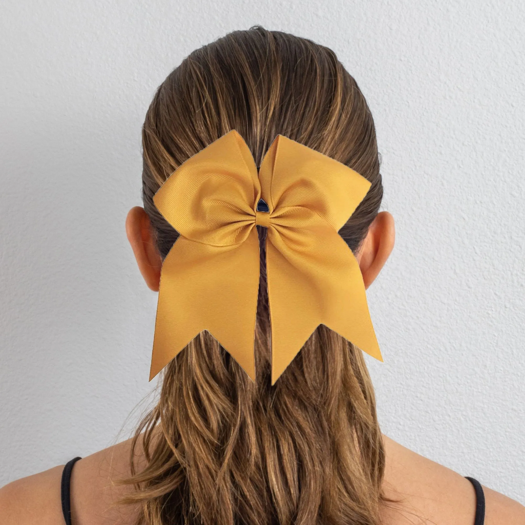 Gold Cheer Bow