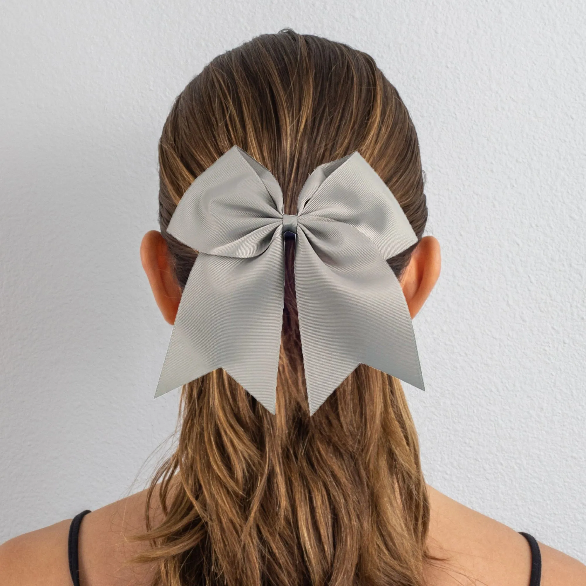 Gray Cheer Bows - 10 Pack