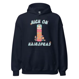 High On Hairspray Retro Unisex Drawstring Hoodie