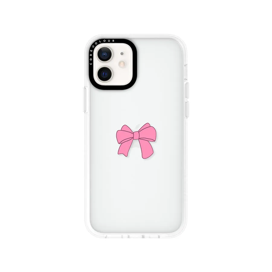 iPhone 12 Pro Max Pink Ribbon Bow Phone Case