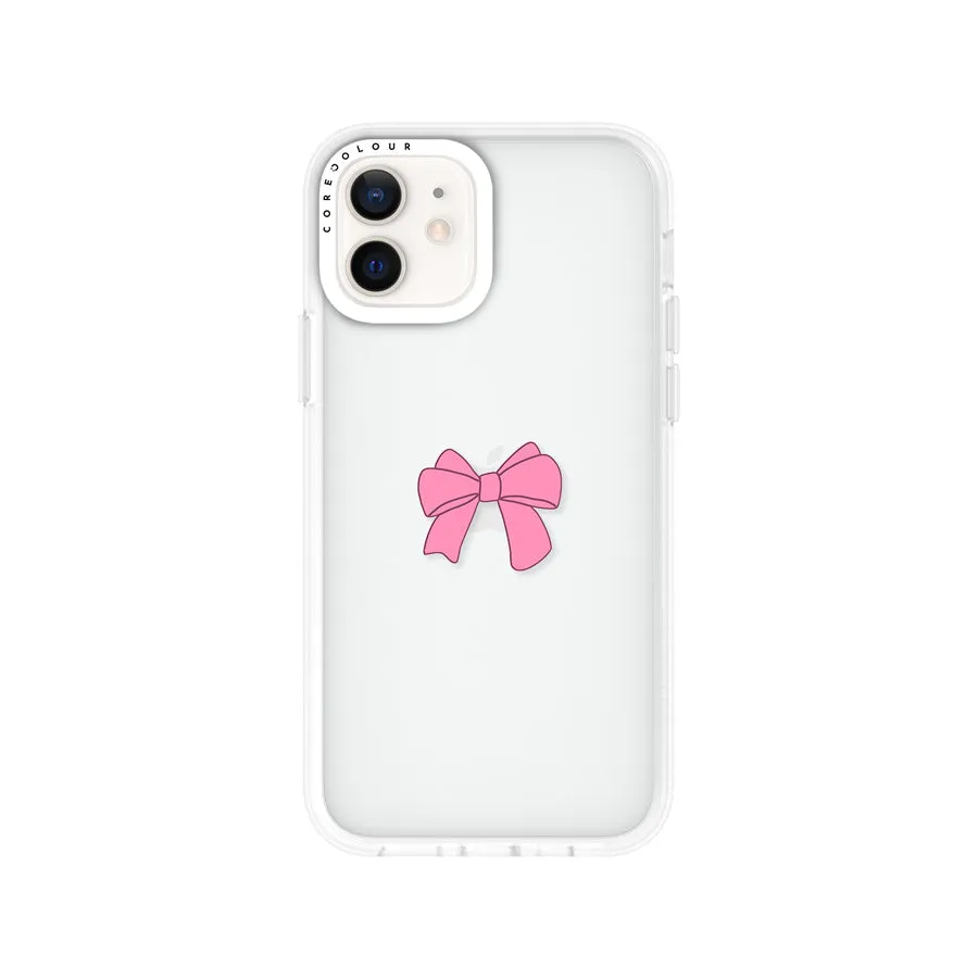 iPhone 12 Pro Max Pink Ribbon Bow Phone Case