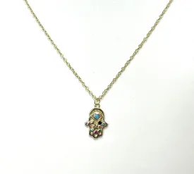 Jojo's Colorful Hamsa Necklace