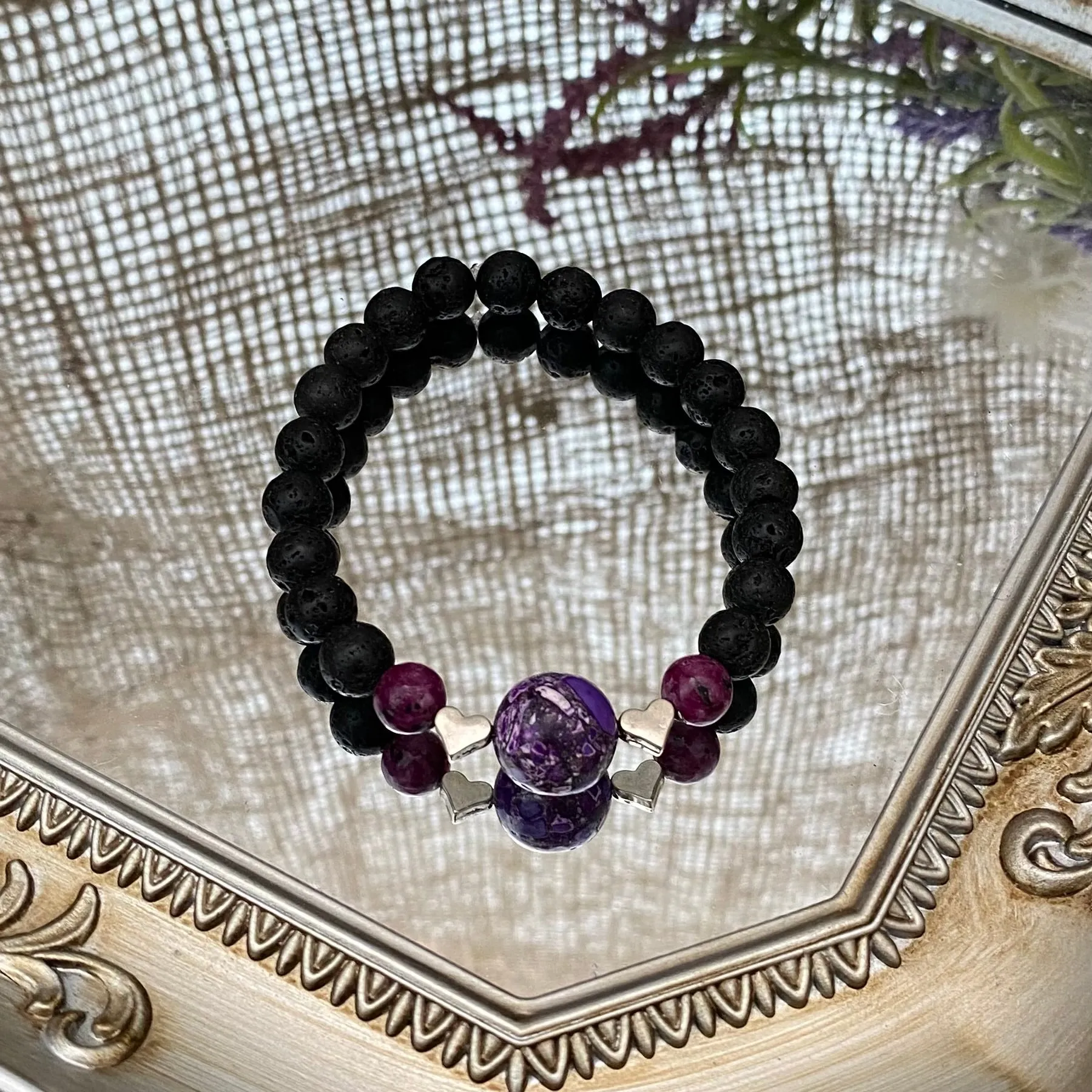 Lava bead bracelets - various styles