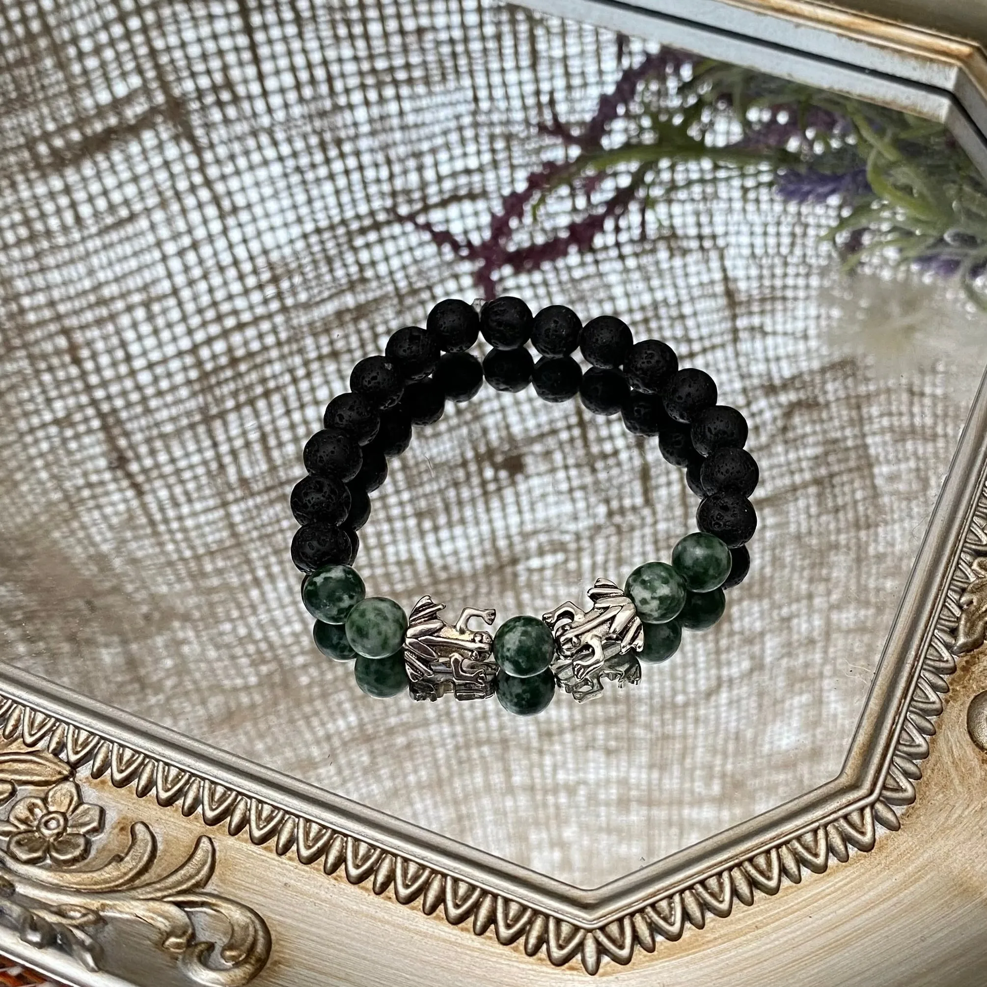Lava bead bracelets - various styles