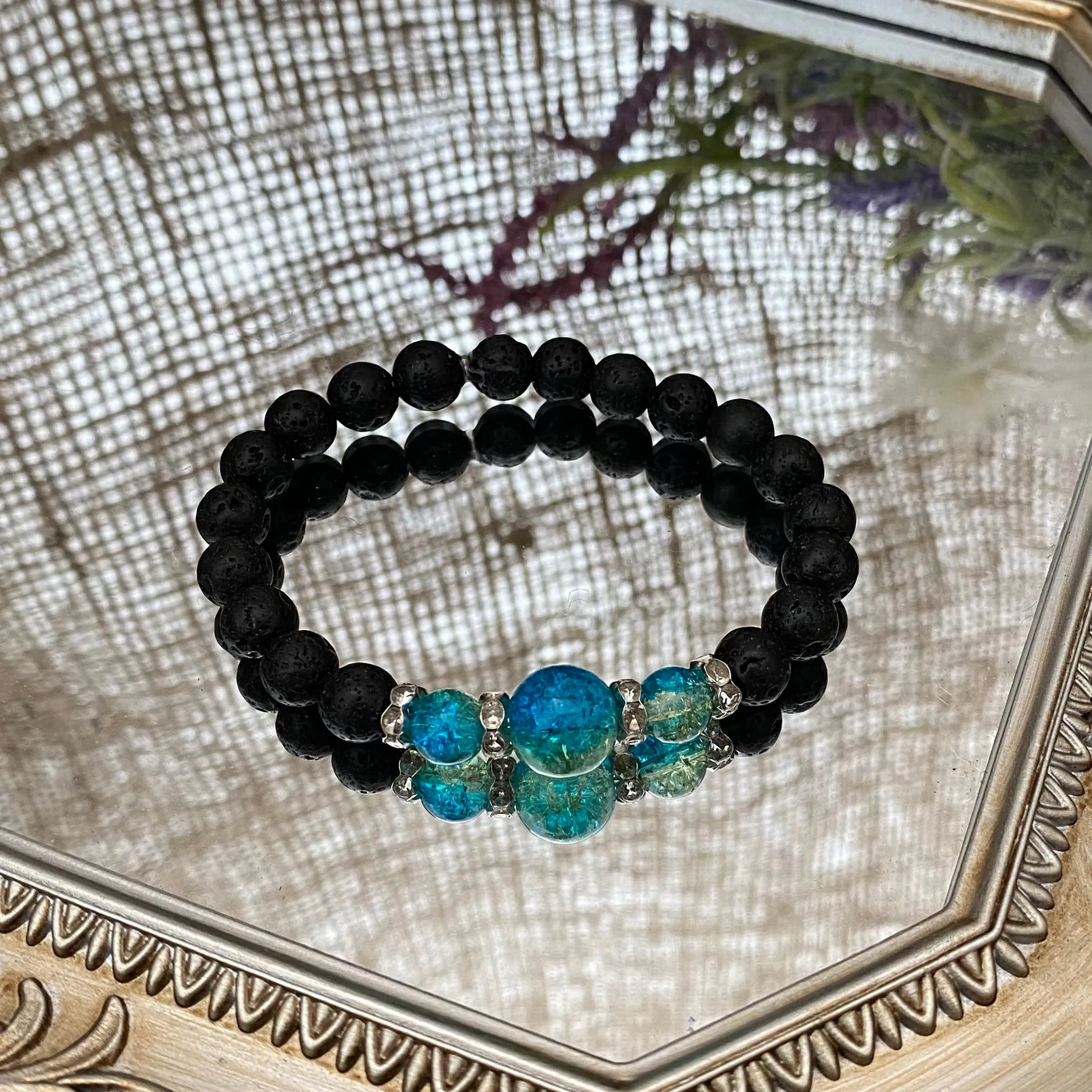 Lava bead bracelets - various styles
