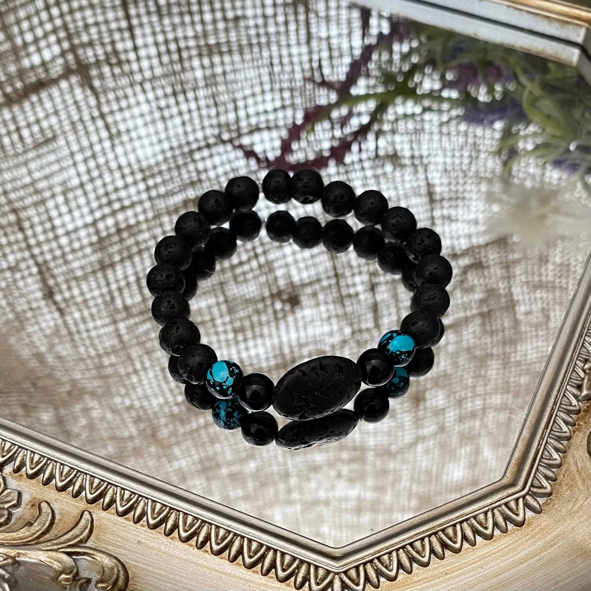 Lava bead bracelets - various styles