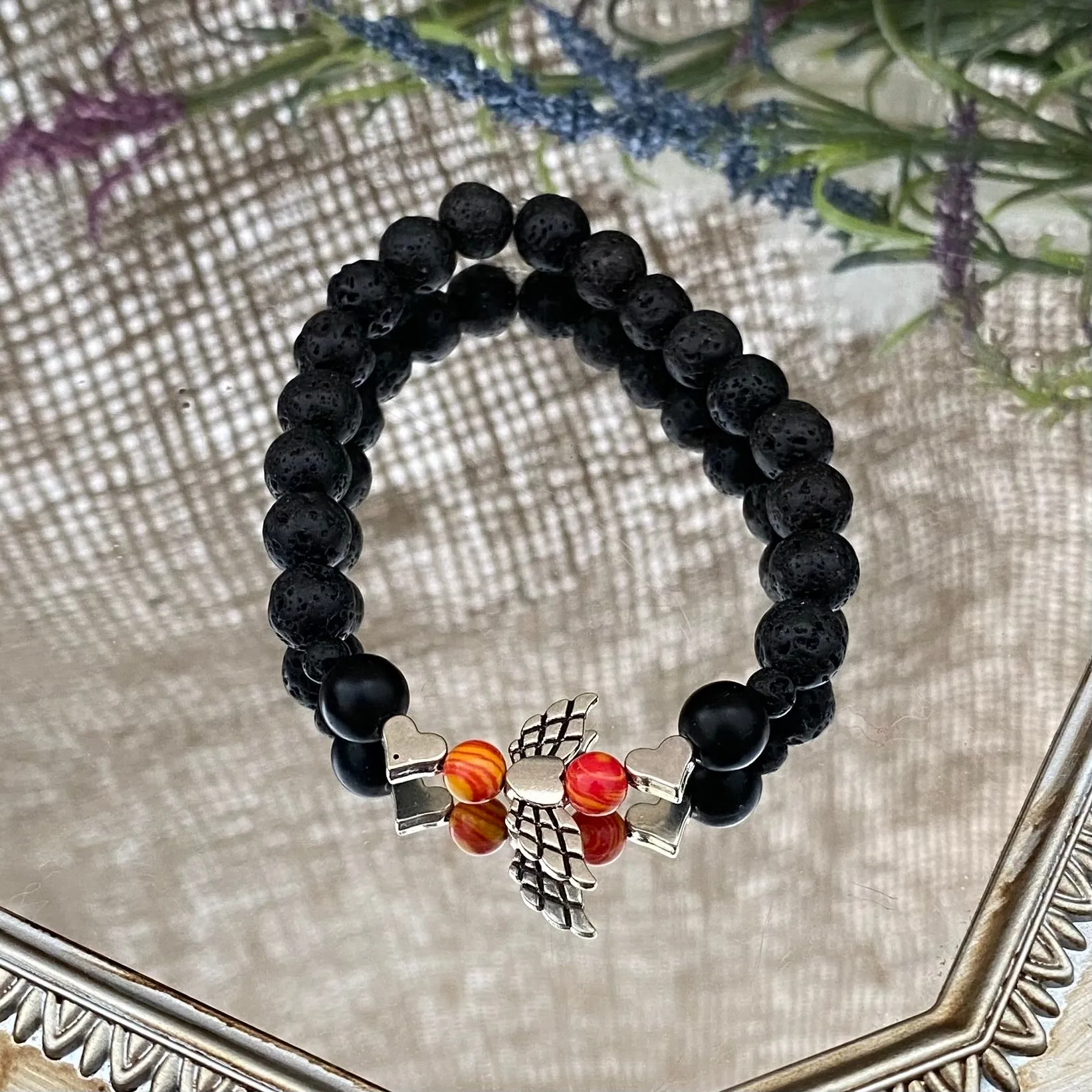Lava bead bracelets - various styles
