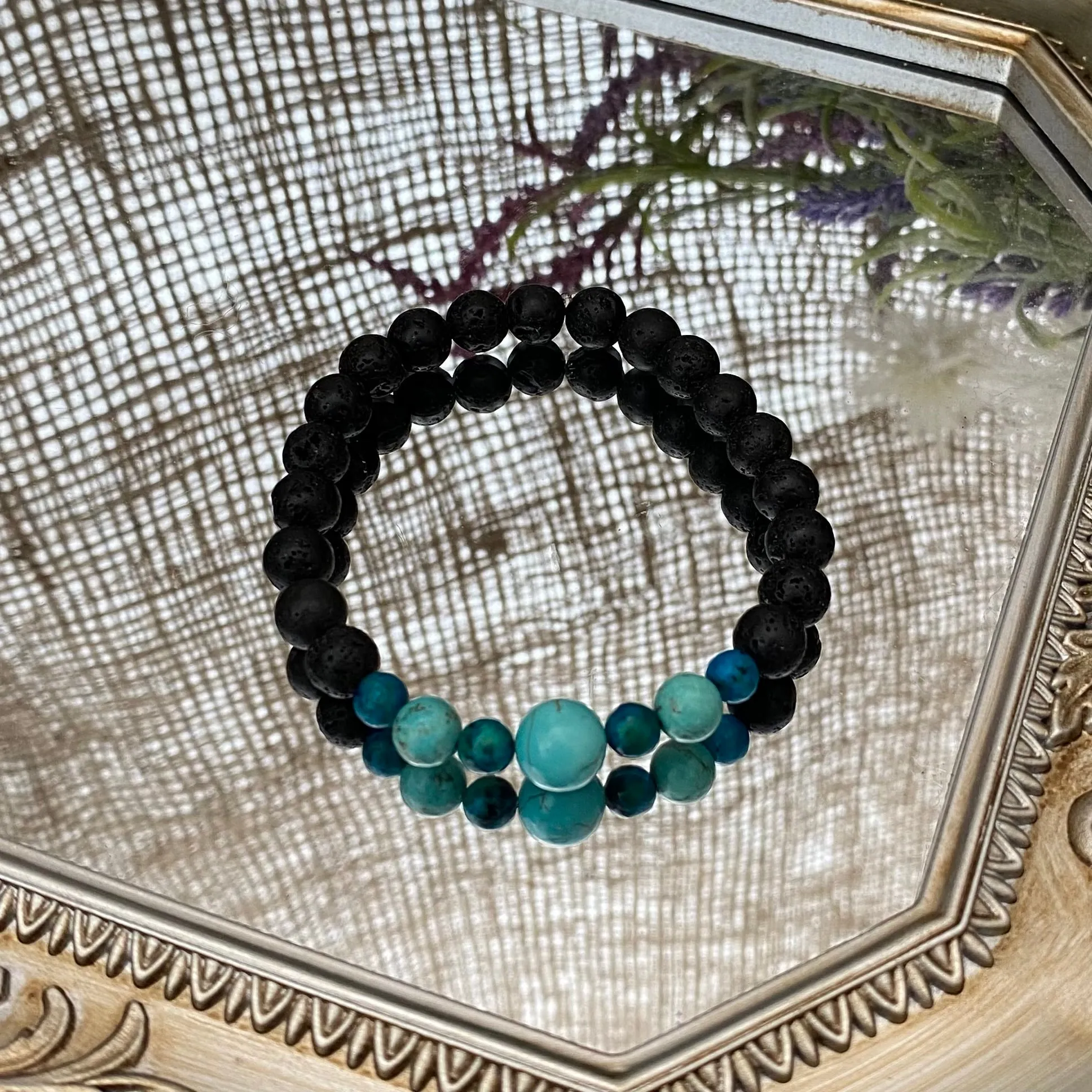 Lava bead bracelets - various styles