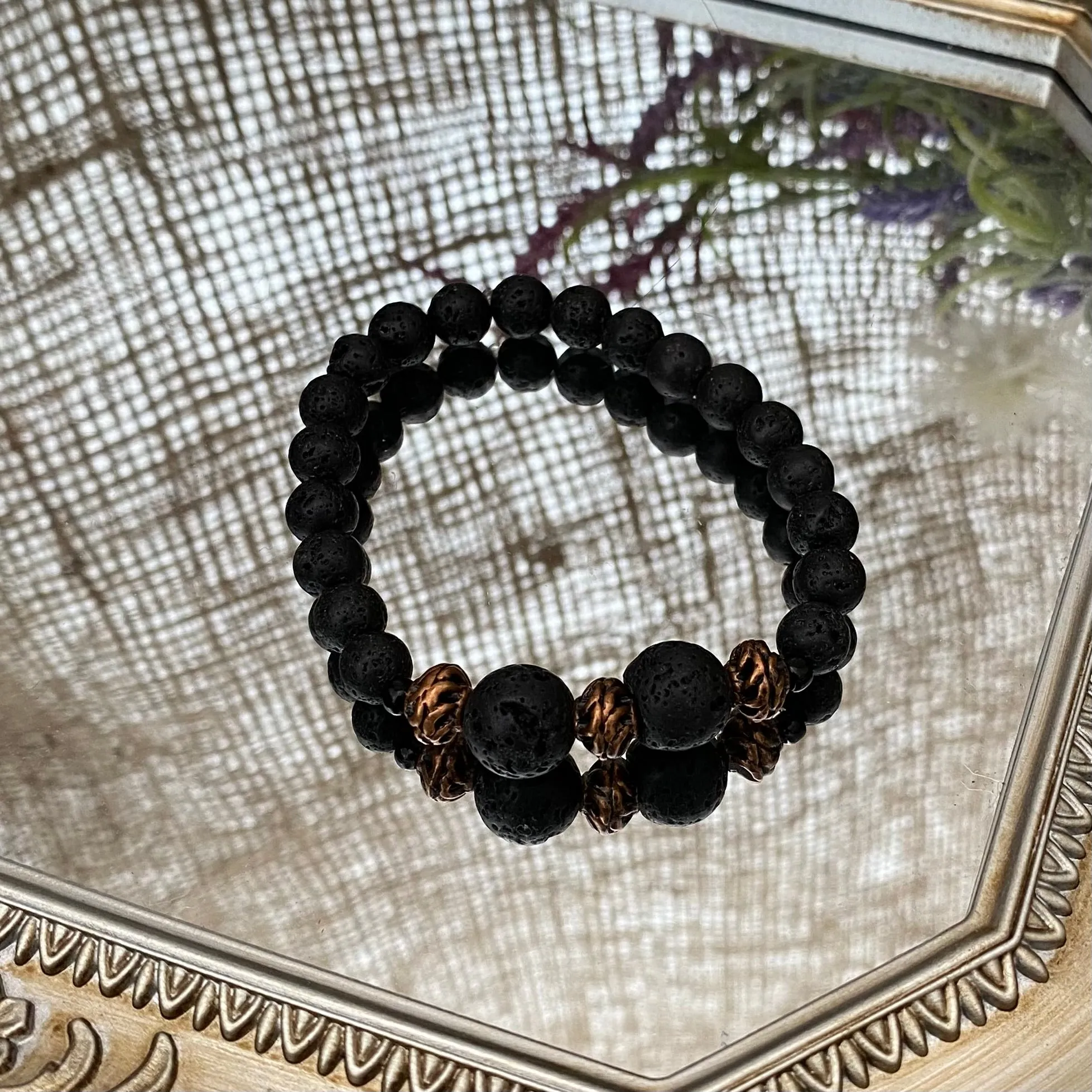 Lava bead bracelets - various styles