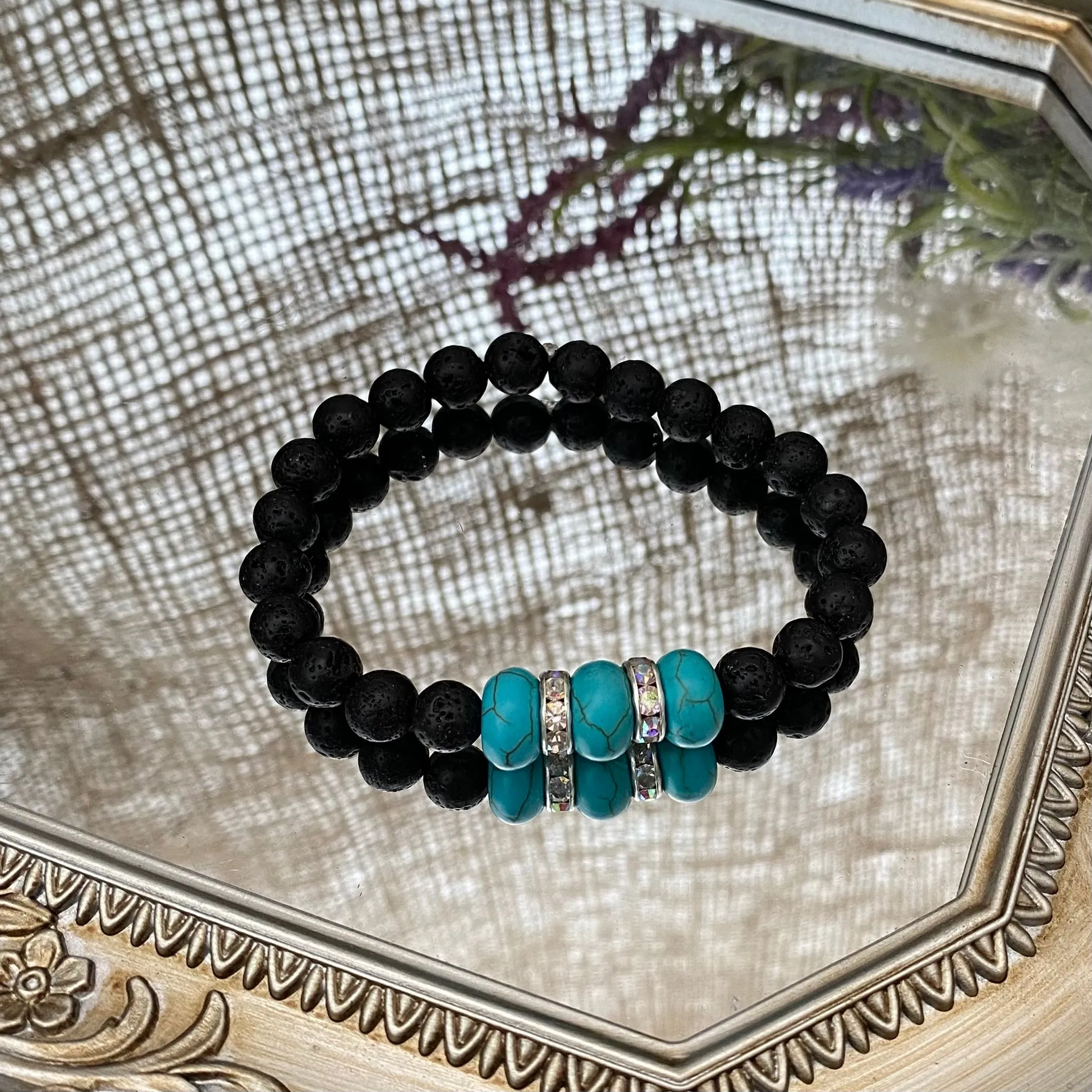 Lava bead bracelets - various styles
