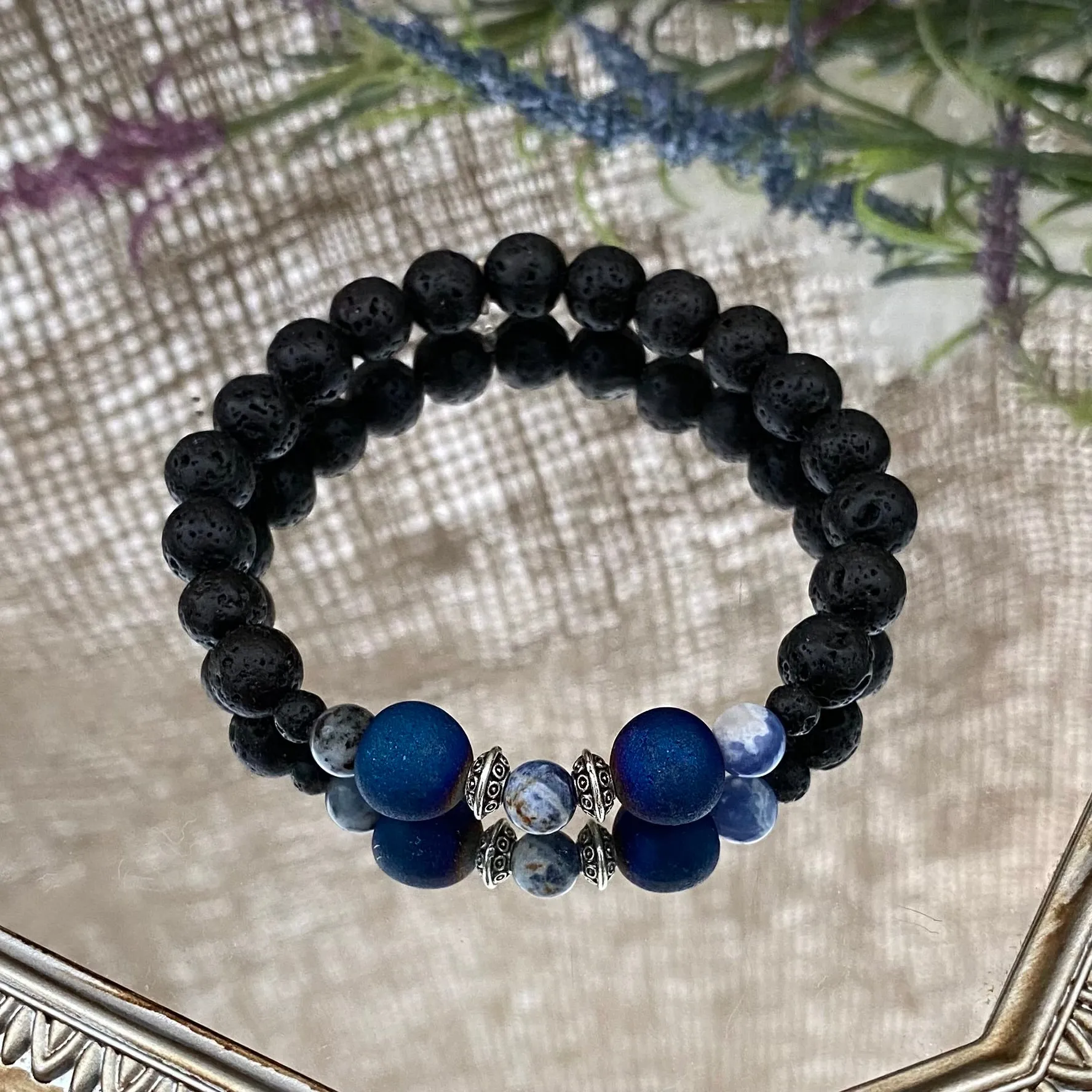 Lava bead bracelets - various styles
