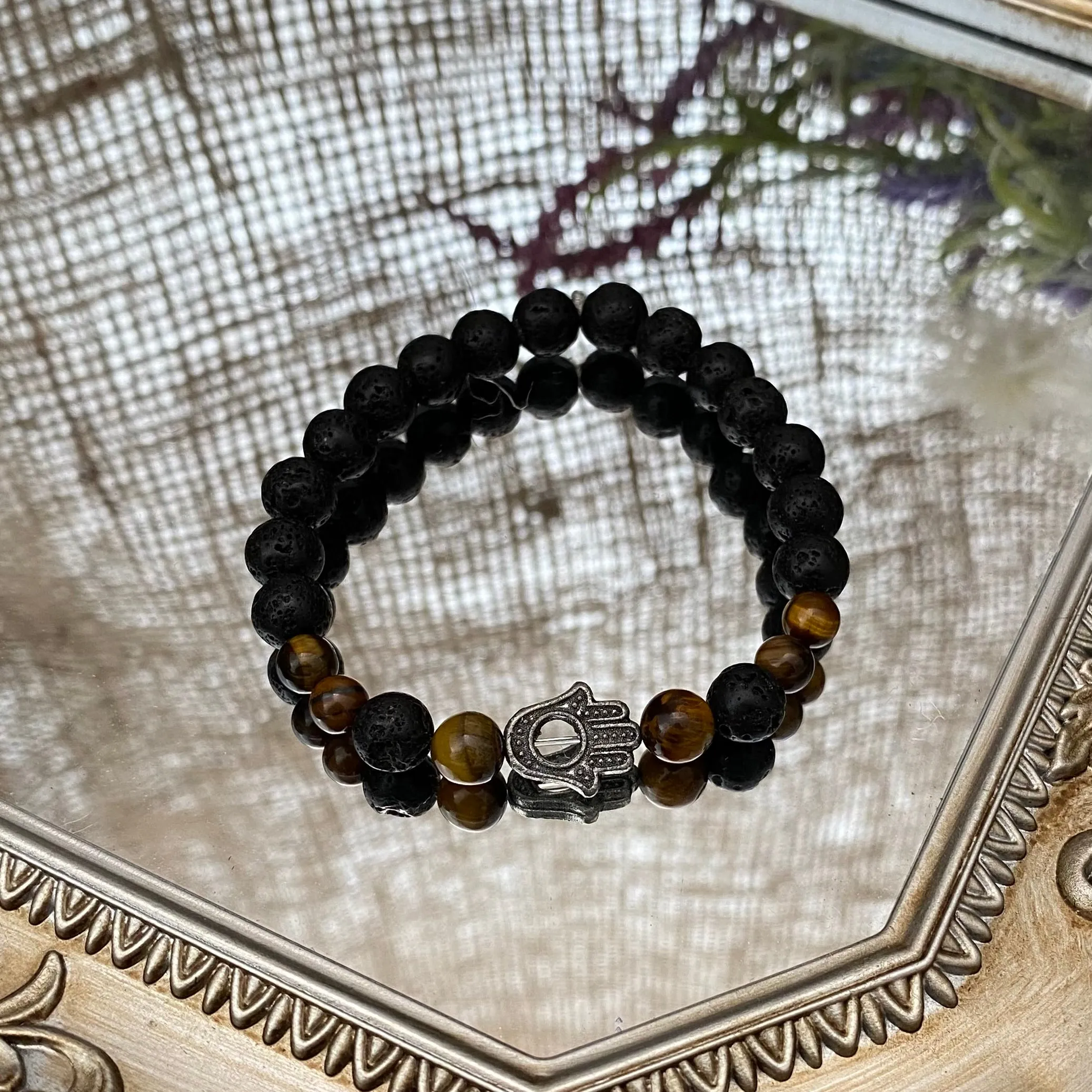 Lava bead bracelets - various styles