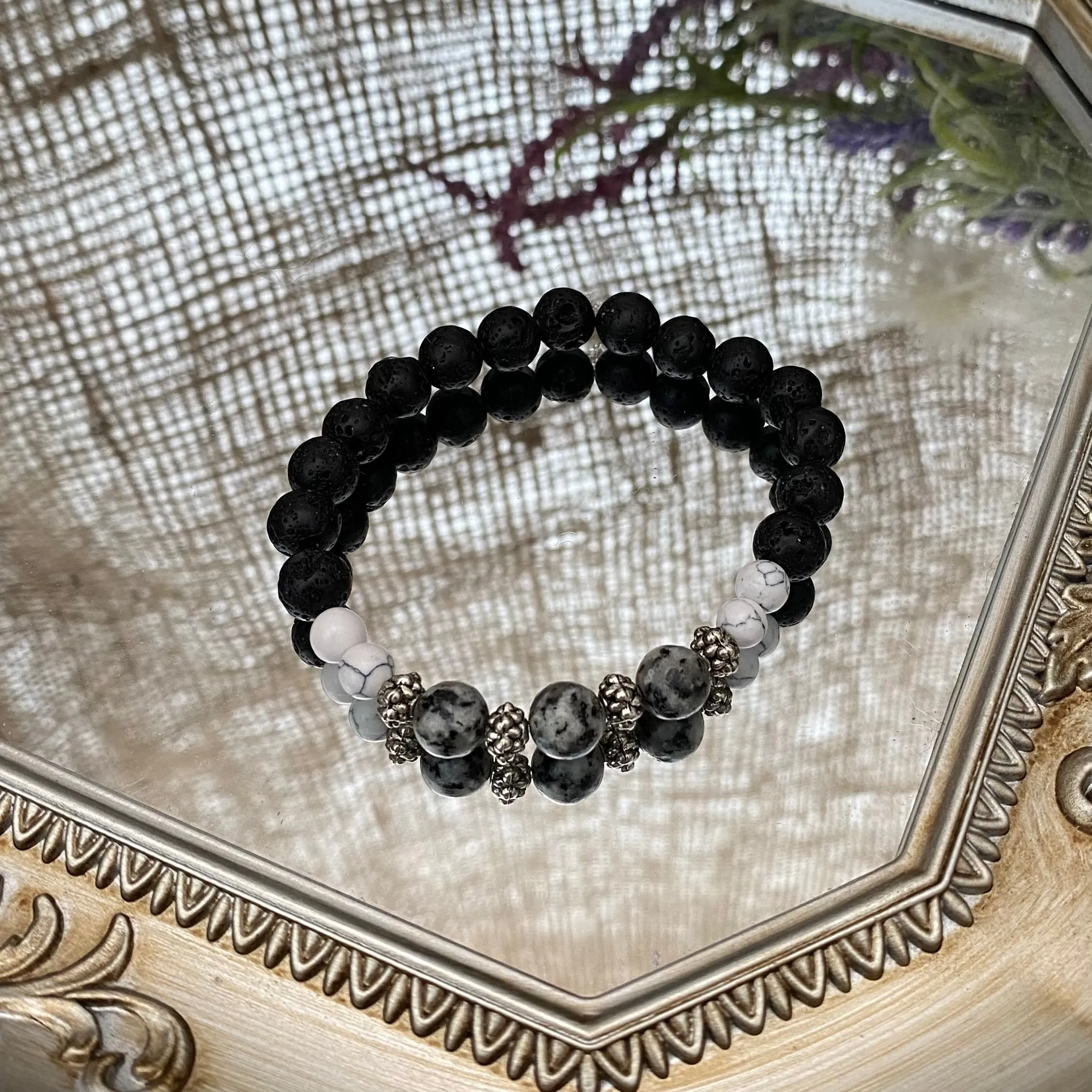 Lava bead bracelets - various styles