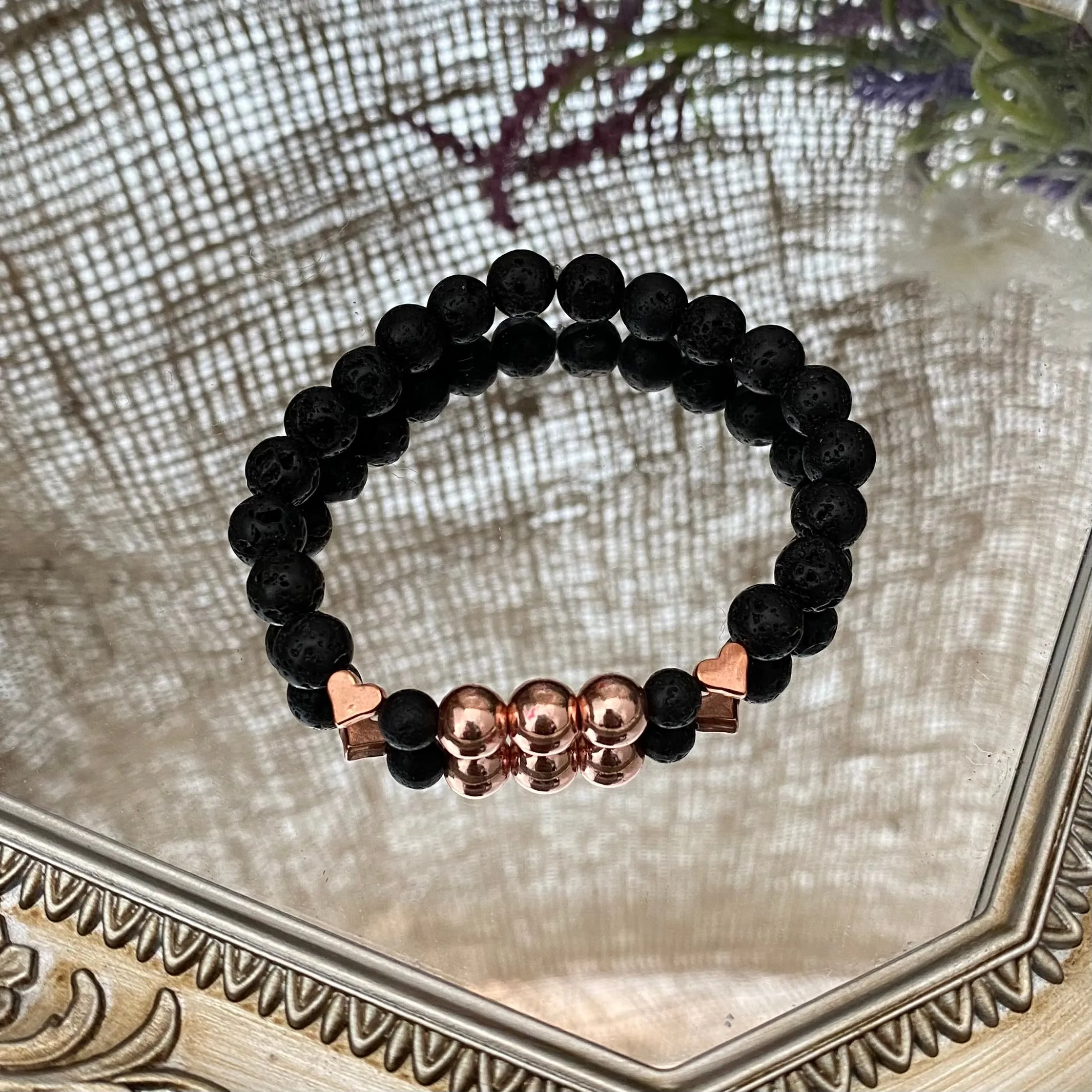 Lava bead bracelets - various styles