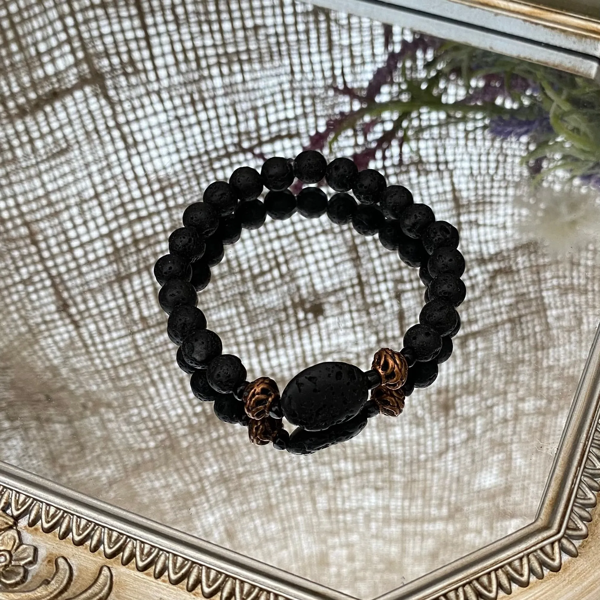 Lava bead bracelets - various styles