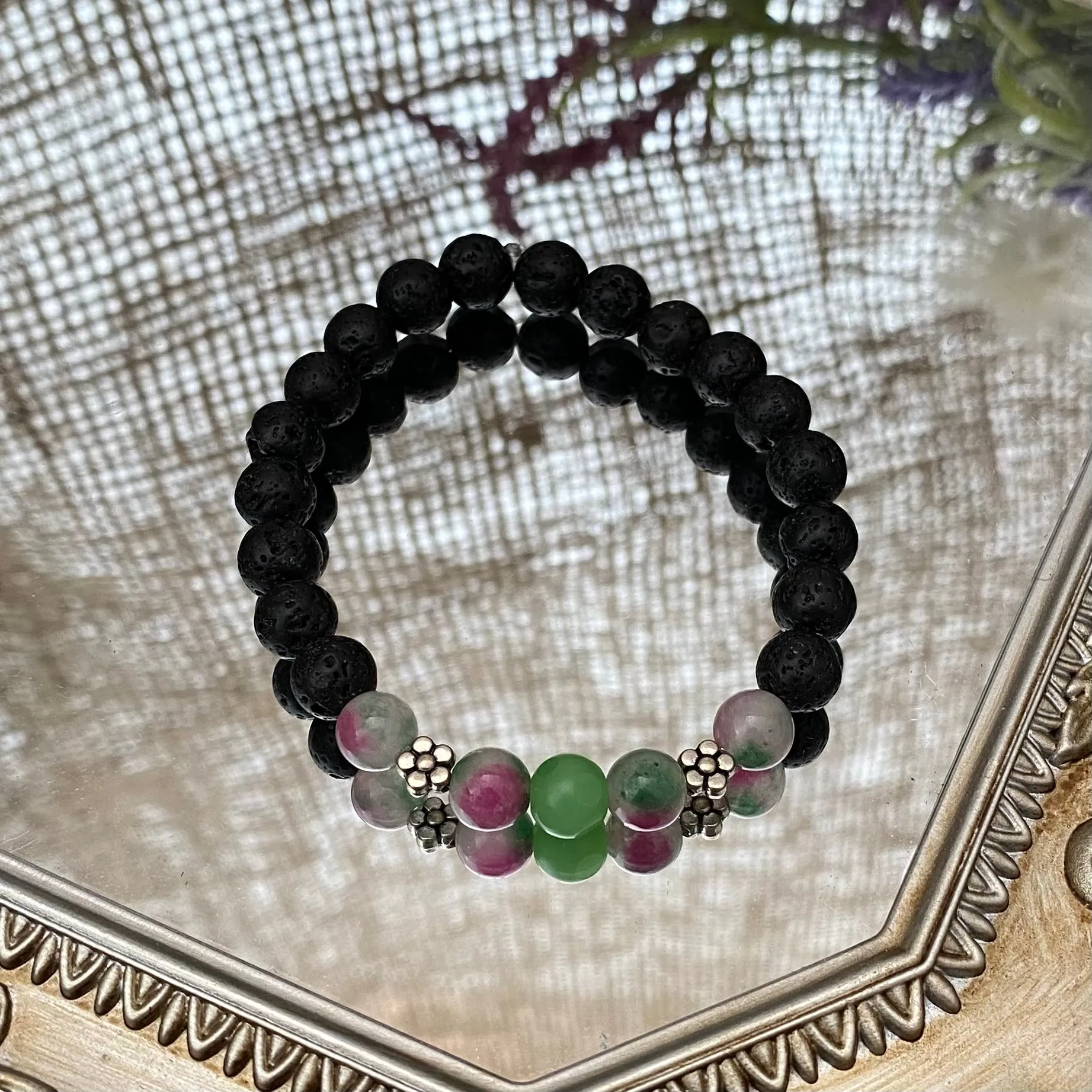 Lava bead bracelets - various styles