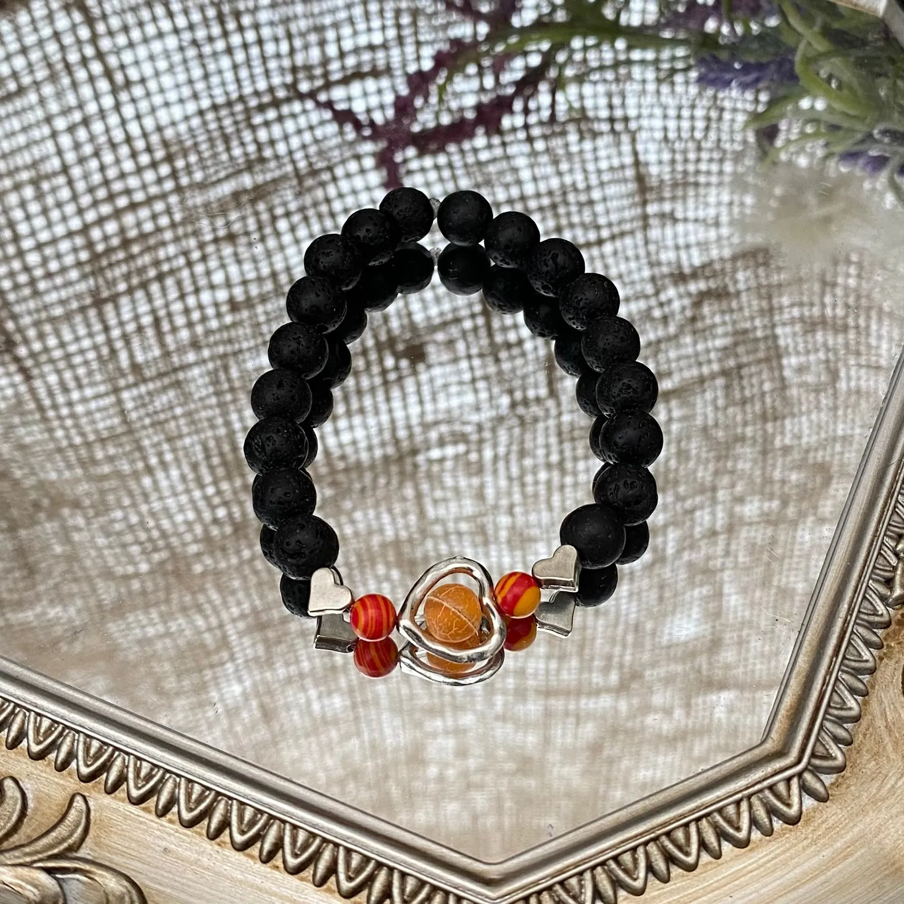 Lava bead bracelets - various styles