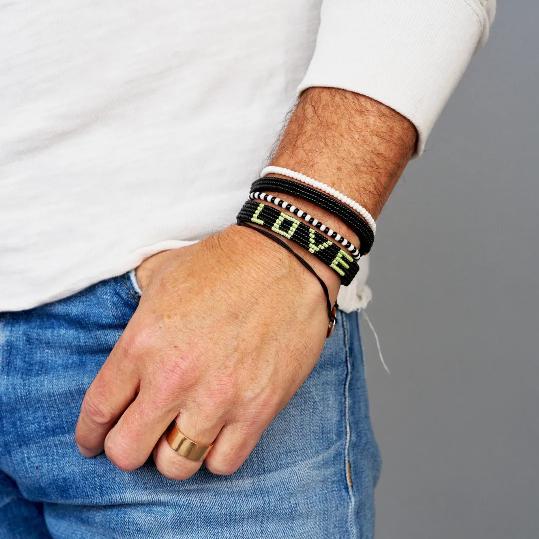 LOVE Bracelet - Black/Neon