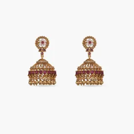 Mahi Antique Jhumka Earrings