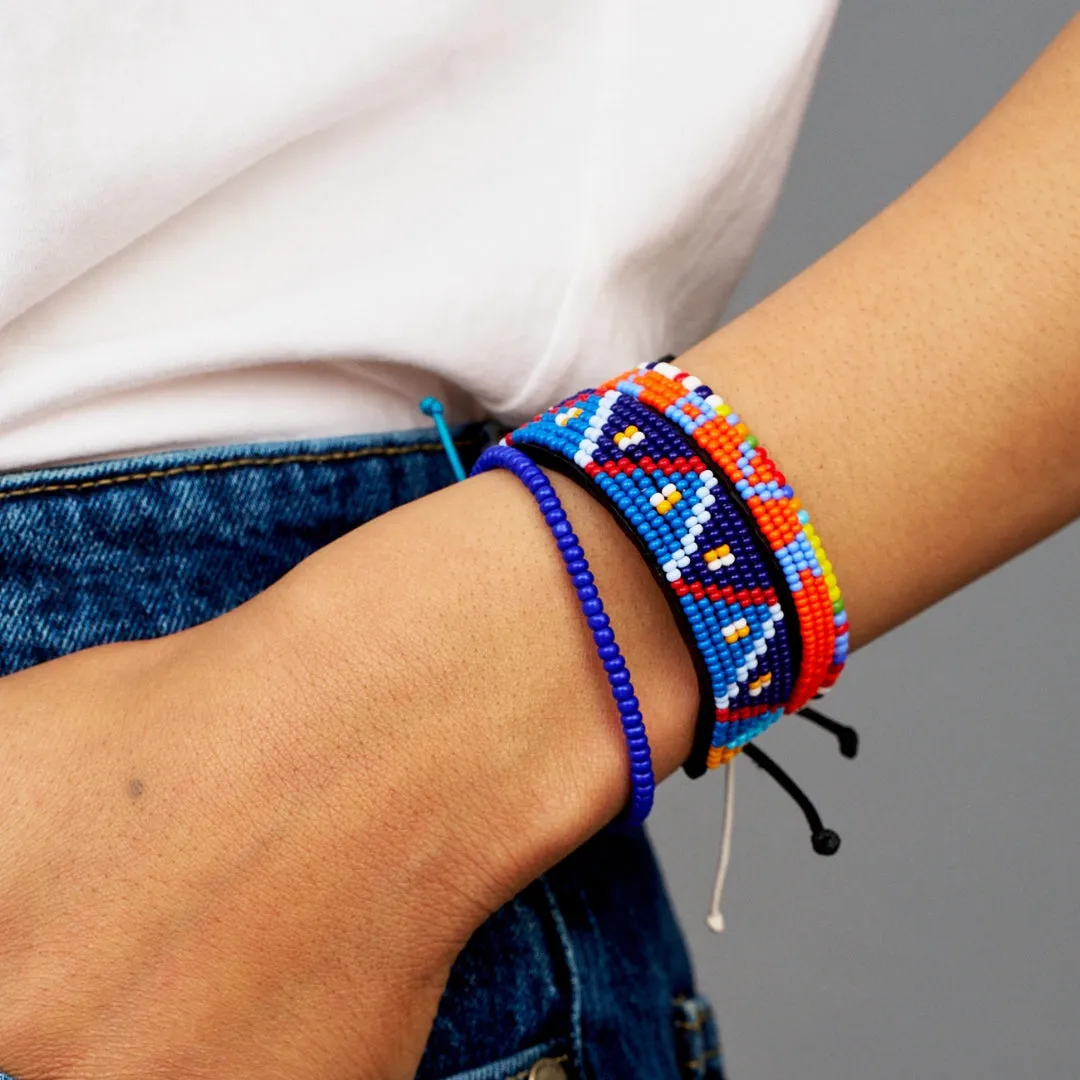 Mara Bracelet - Navy Triangle