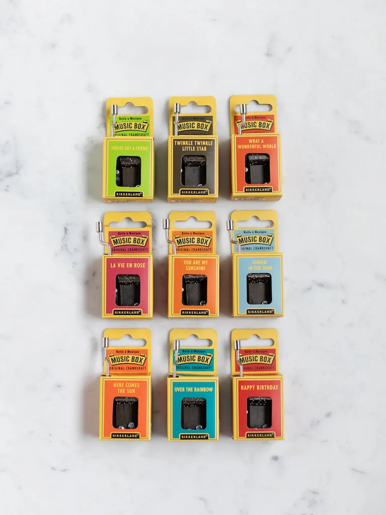 Mini Hand-Crank Music Box