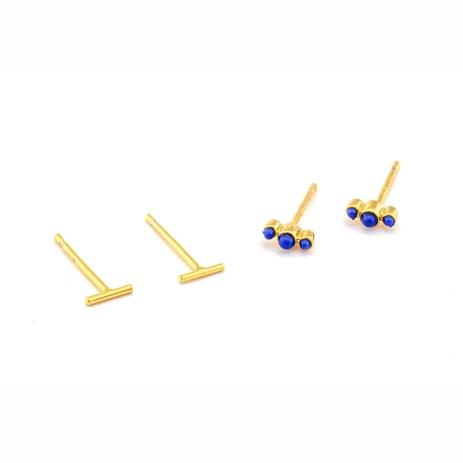 Mini Stick Set Of 2 Earrings