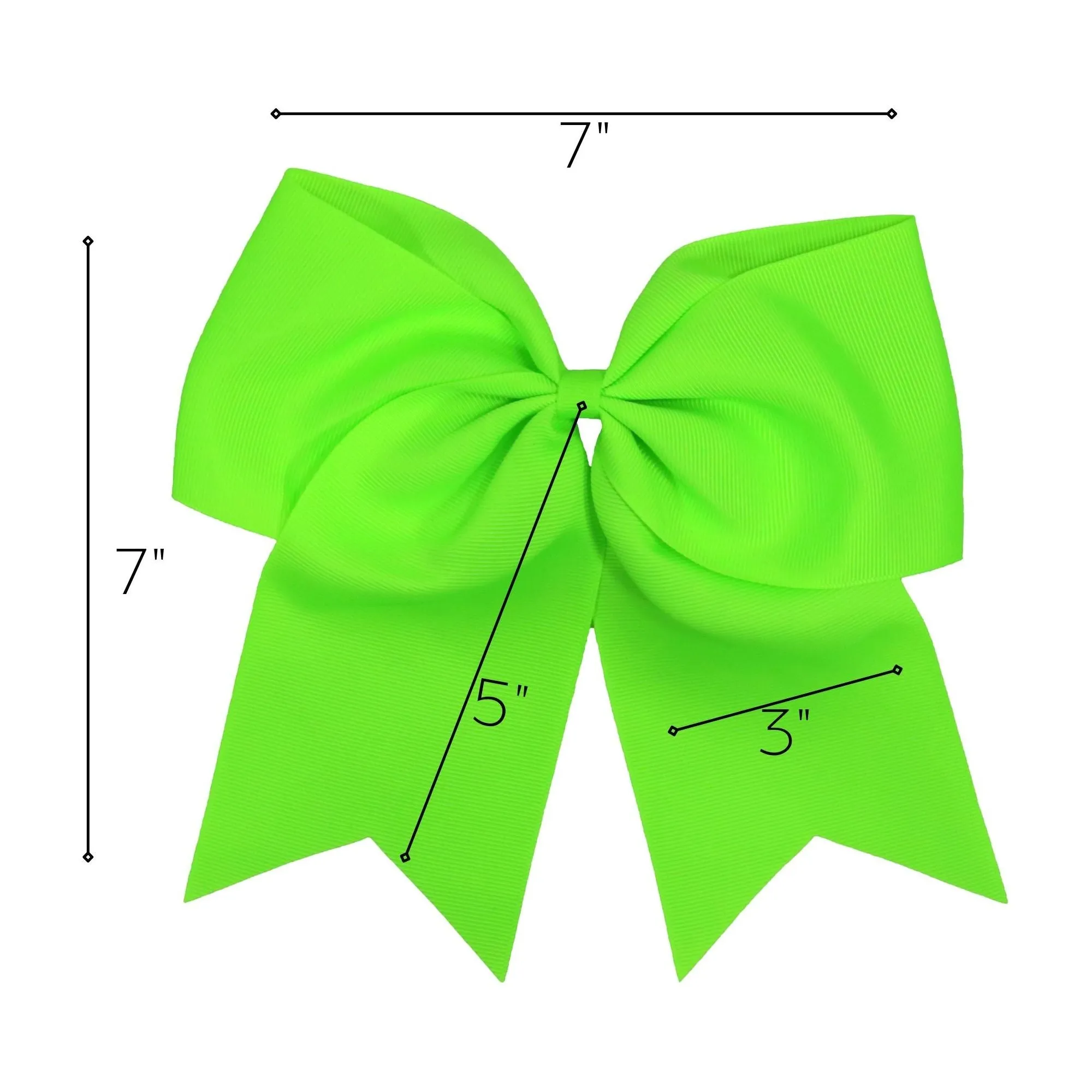Neon Green Cheer Bow