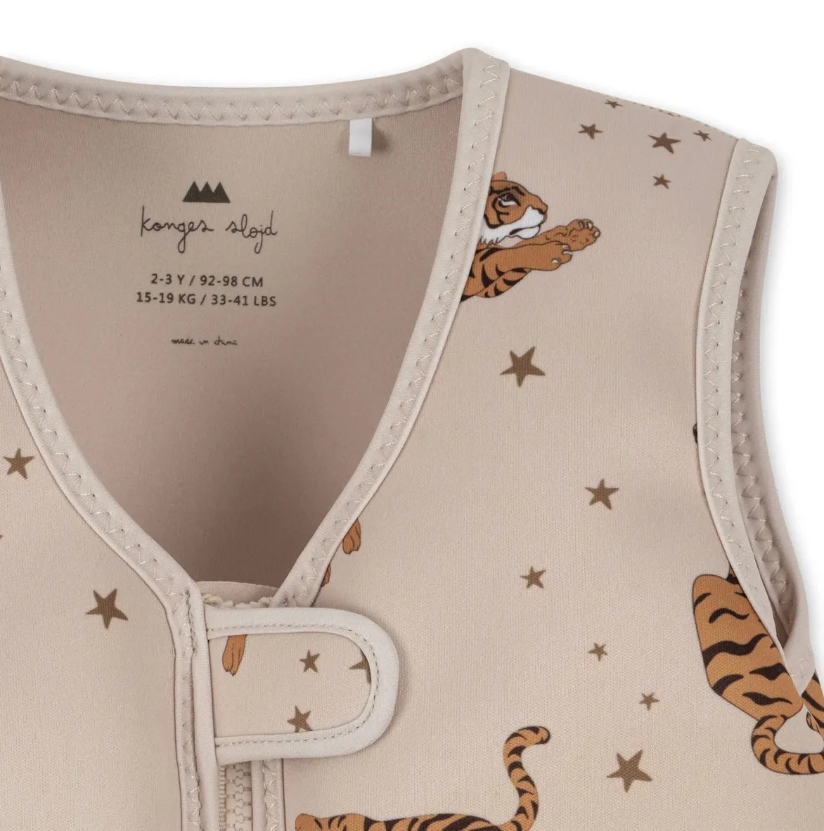 neoprene float vest - tiger