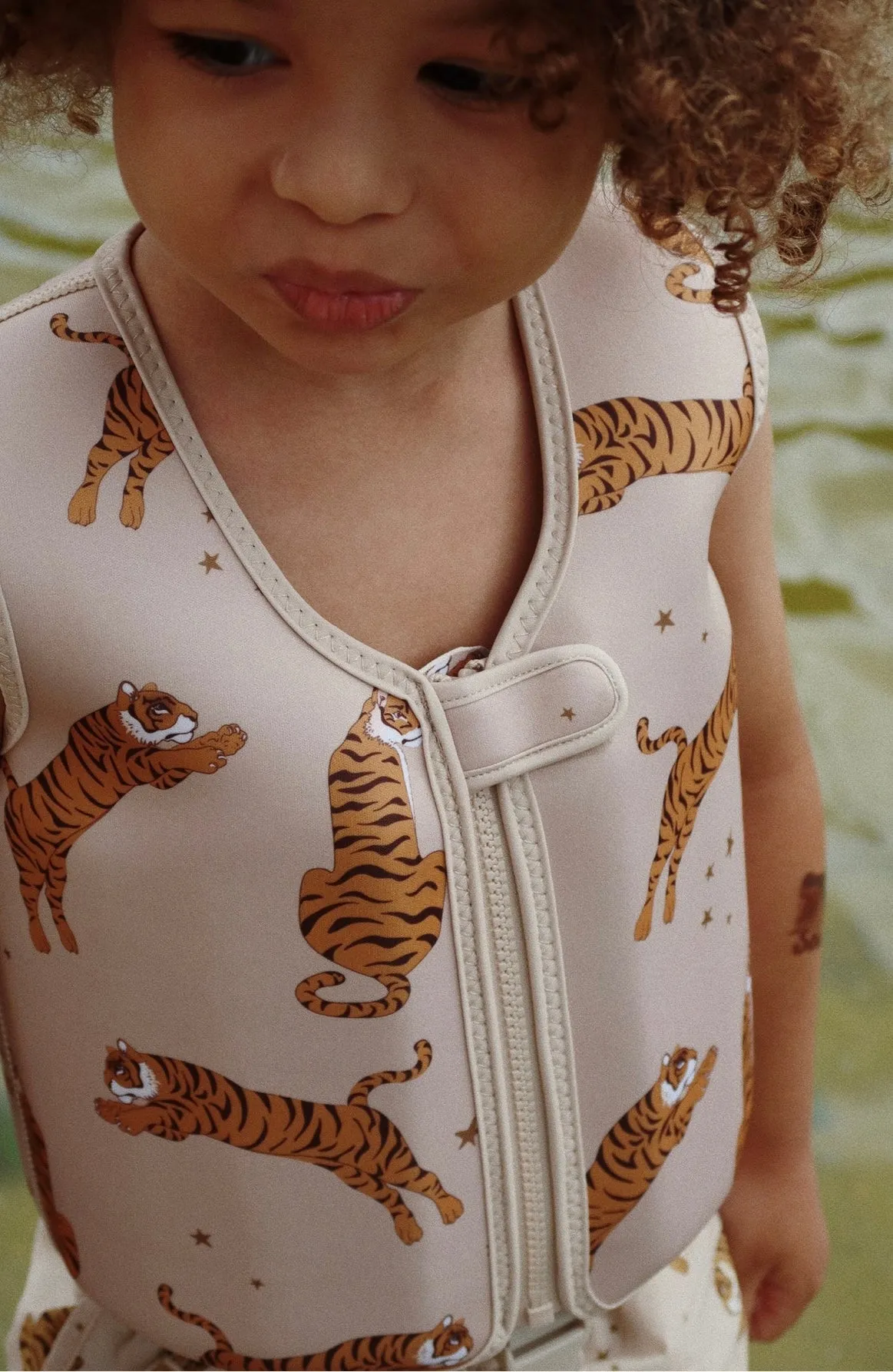 neoprene float vest - tiger