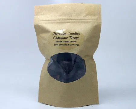 Old Fashioned Chocolate Drops, vanilla cream filled