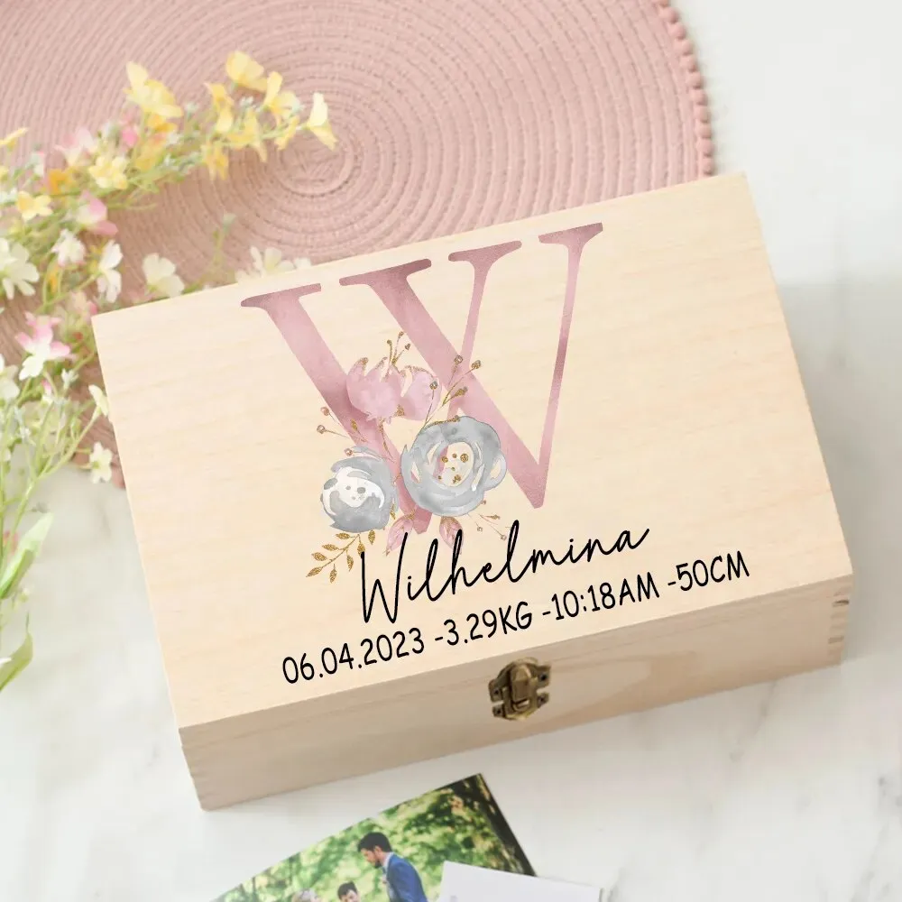 Personalised Baby Gift Keepsake Memory Box