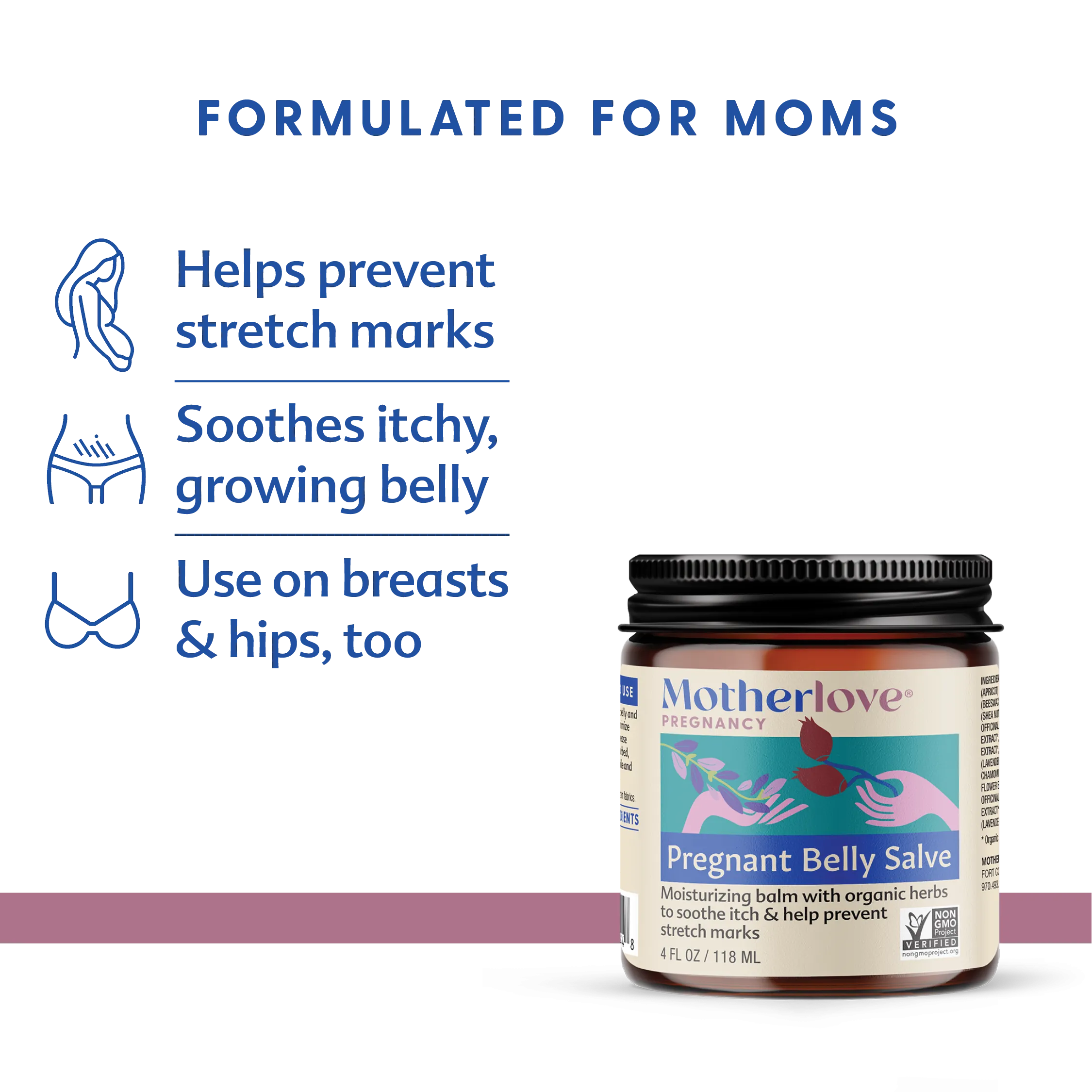 Pregnant Belly Salve 4 oz by Motherlove