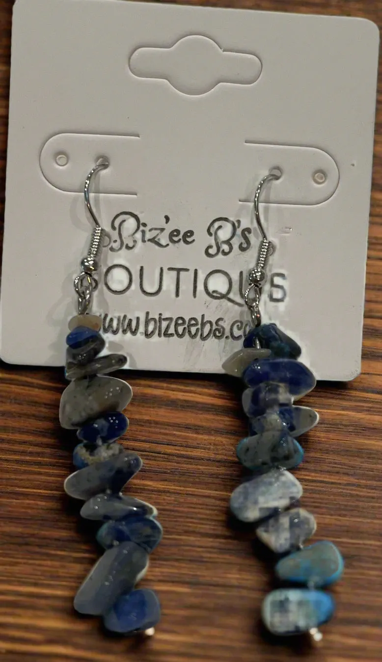 Rock Beaded Dangle Earrings