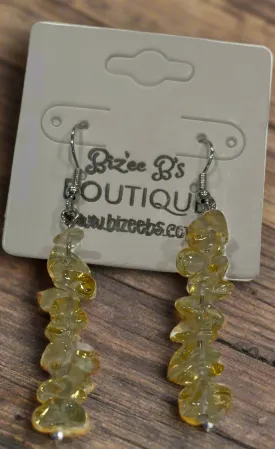Rock Beaded Dangle Earrings