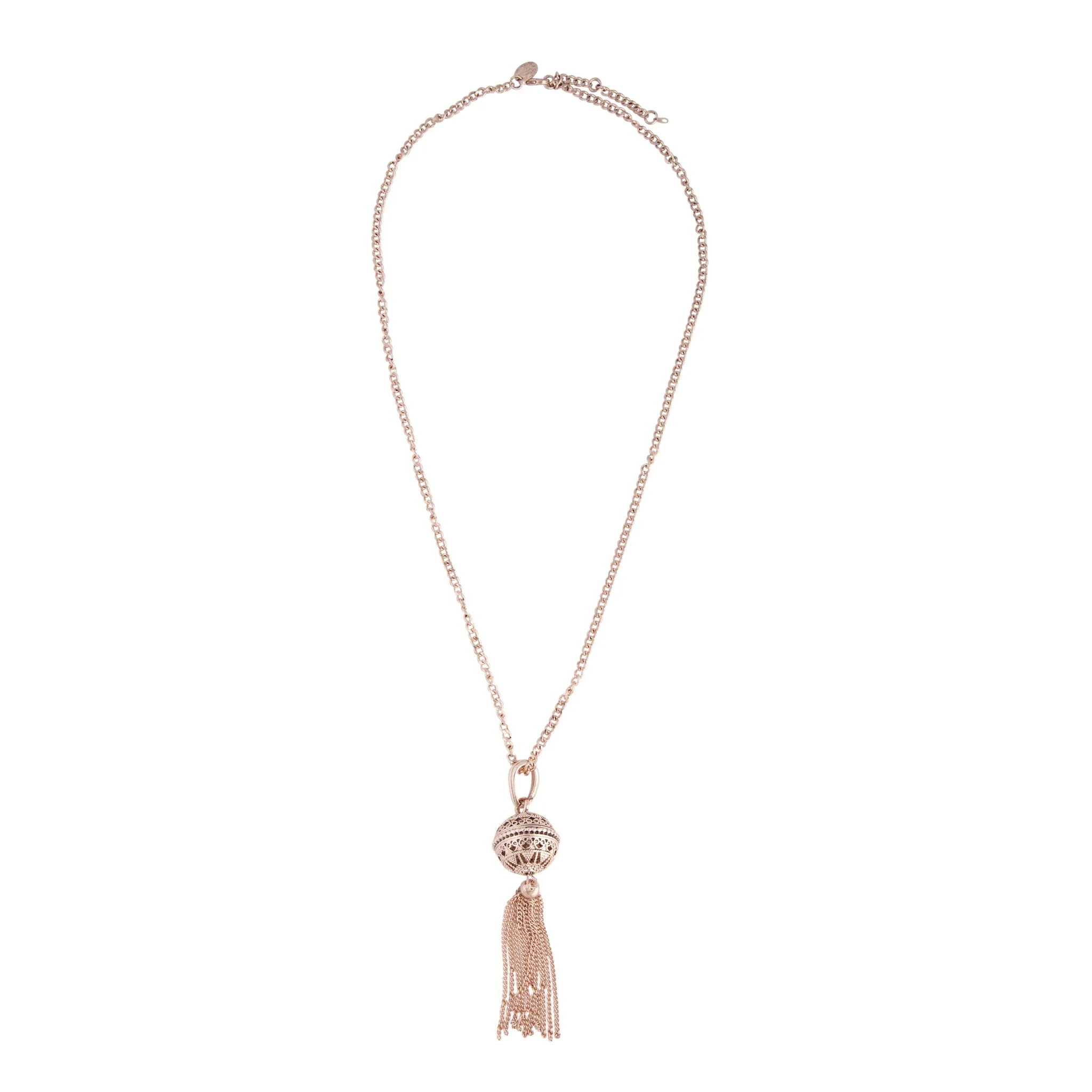 Rose Gold Arabian Tassel Pendant Necklace