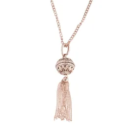 Rose Gold Arabian Tassel Pendant Necklace