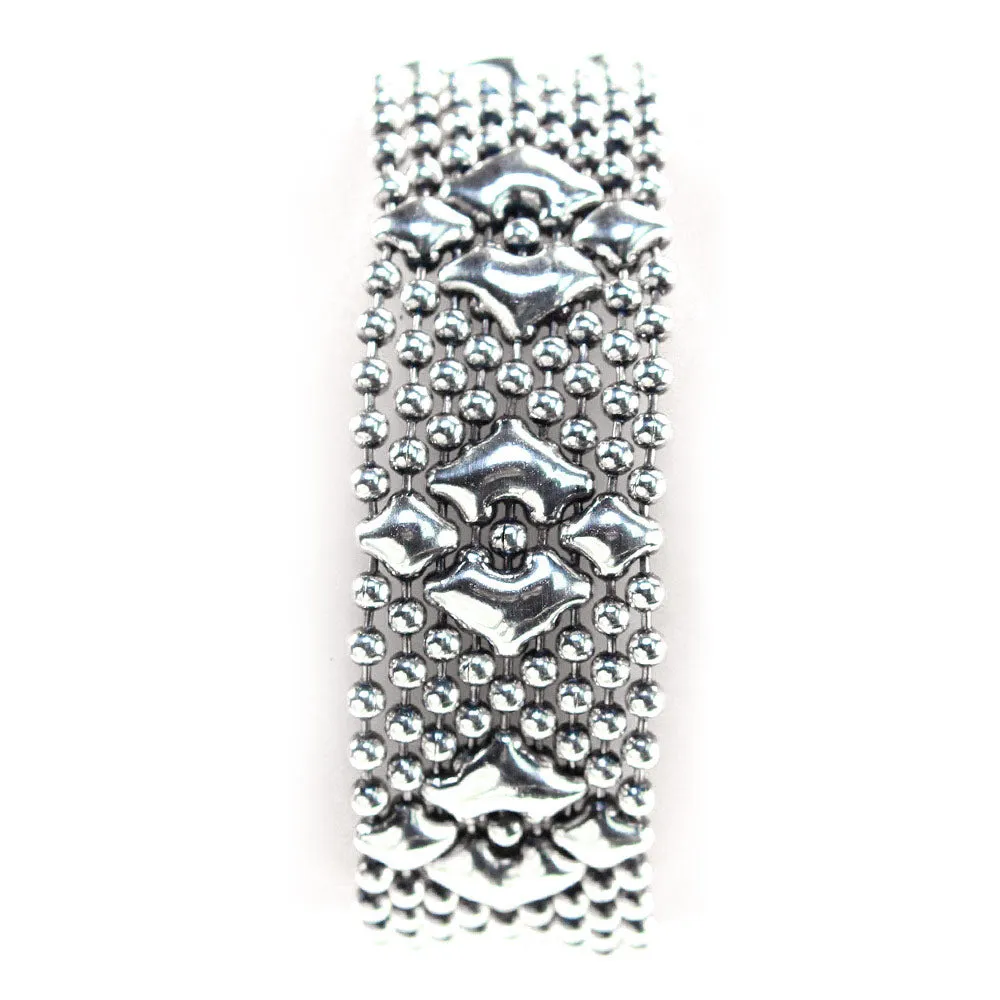 SG Liquid Metal B3-AS Antique Silver Bracelet by Sergio Gutierrez