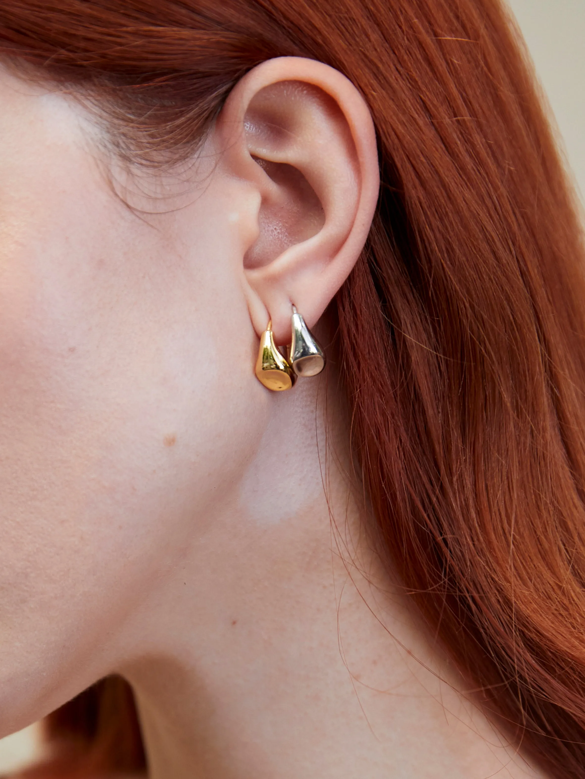 Signet Hoop Earrings