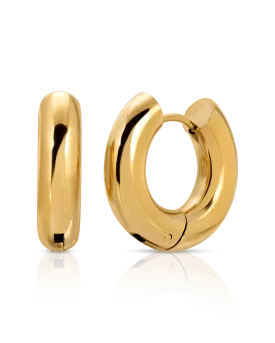 Small Bold Hoop Earrings