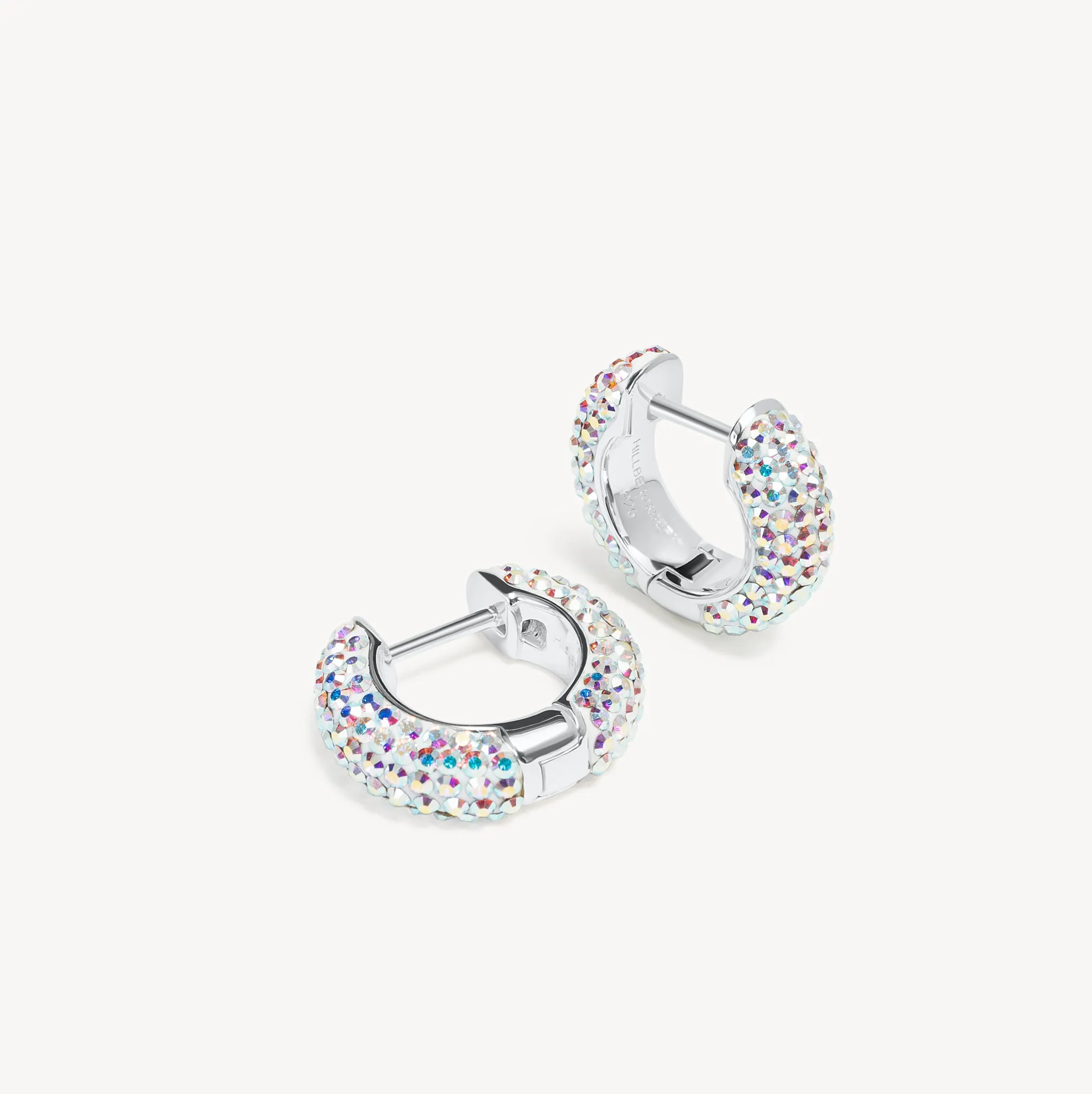 Small Sparkle Hoop Earrings