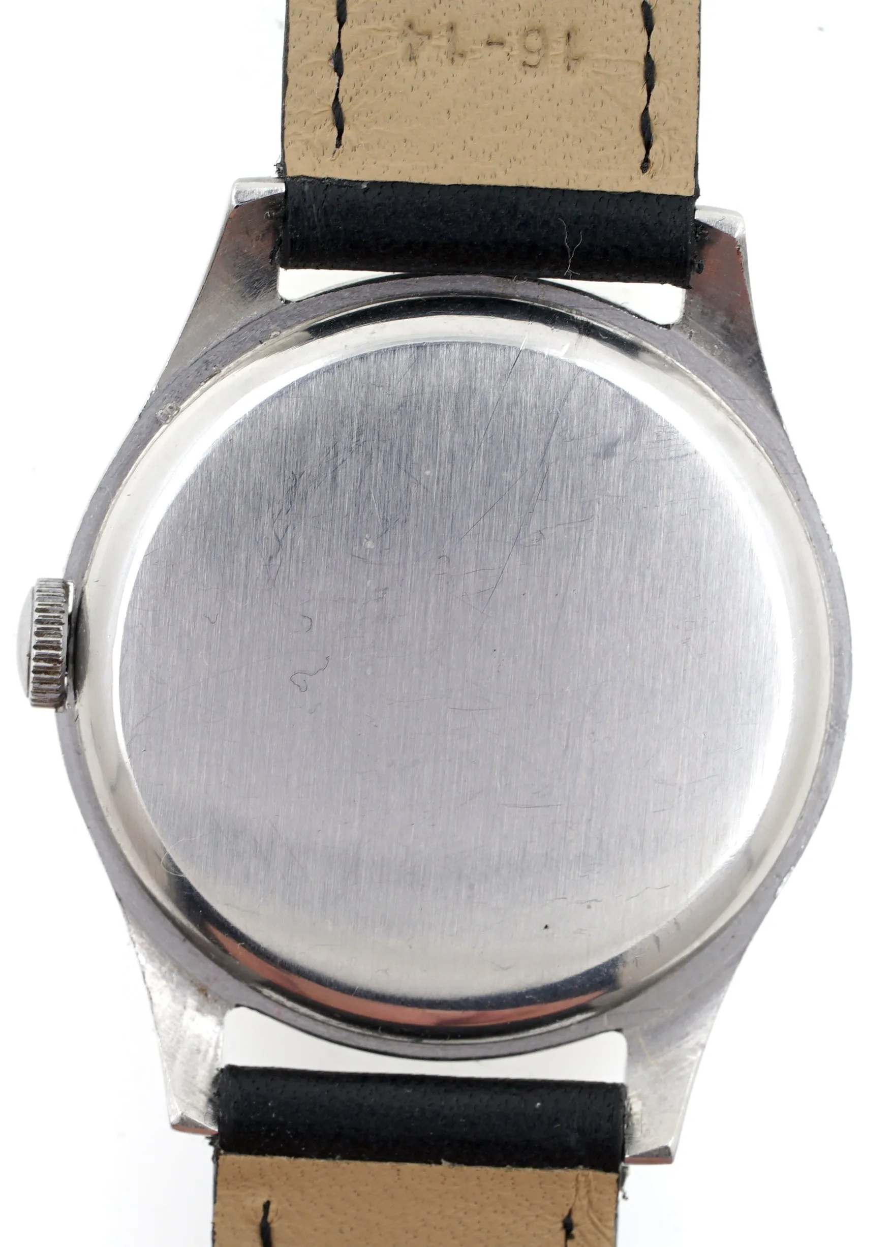 SMITHS THOMAS RUSSELL & SON STEEL DENNISON CASED 15J ENGLISH WRISTWATCH